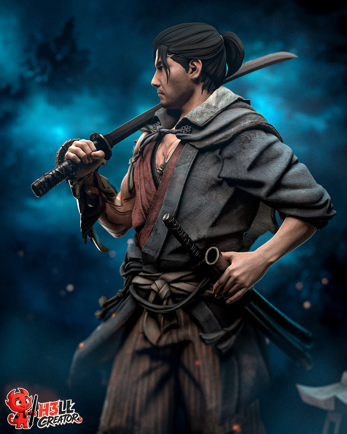2079 Miyamoto Musashi_Onimusha Way of the Sword - STL 3D Print Files