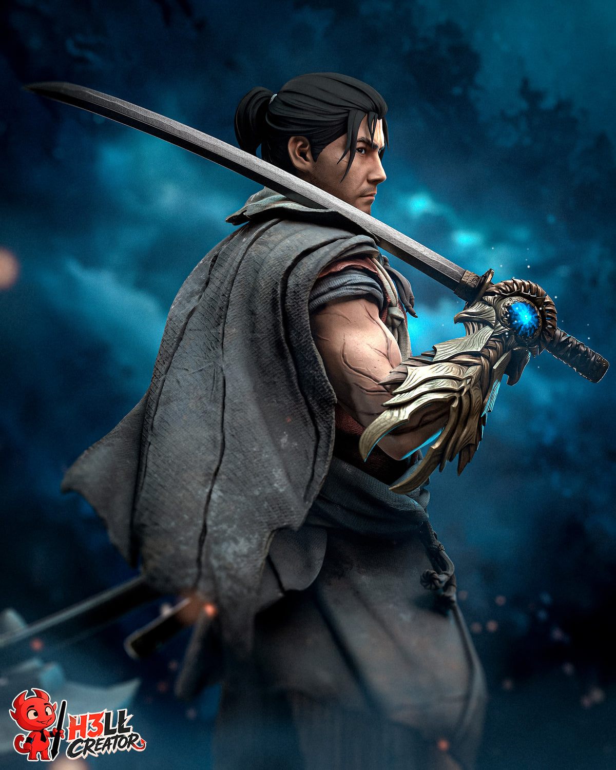2079 Miyamoto Musashi_Onimusha Way of the Sword - STL 3D Print Files