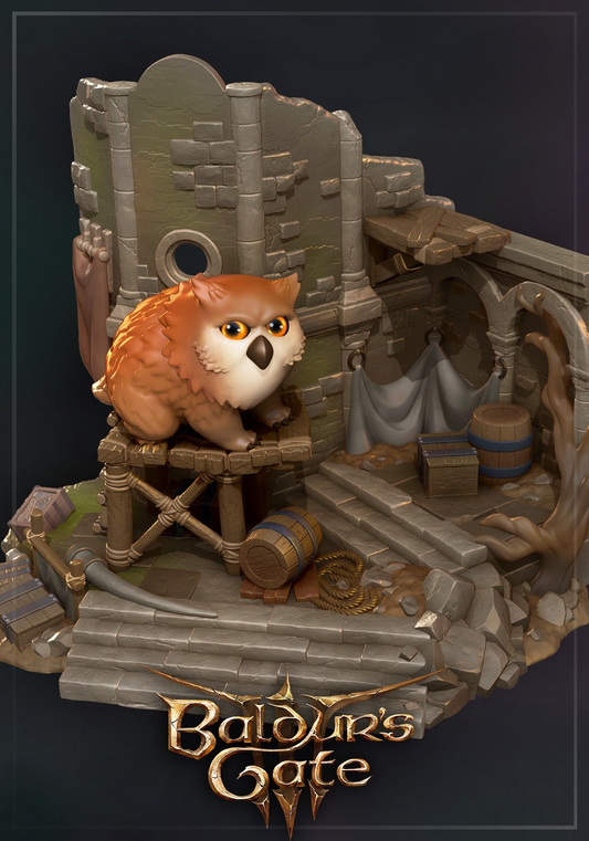 0080 Owlbear - Baldur's Gate3 - STL 3D Print Files