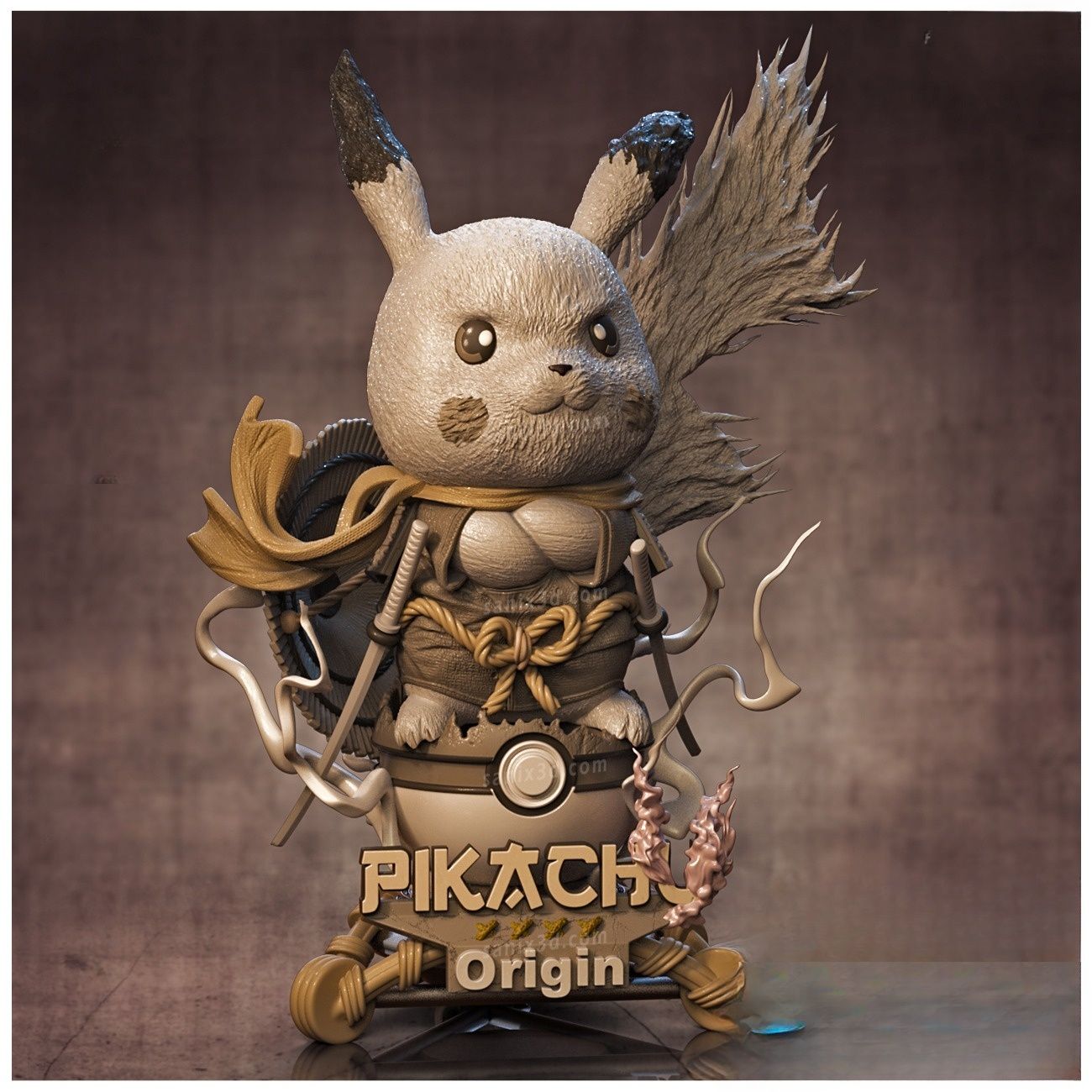 0253 Pikachu Pokemon2 - STL 3D Print Files