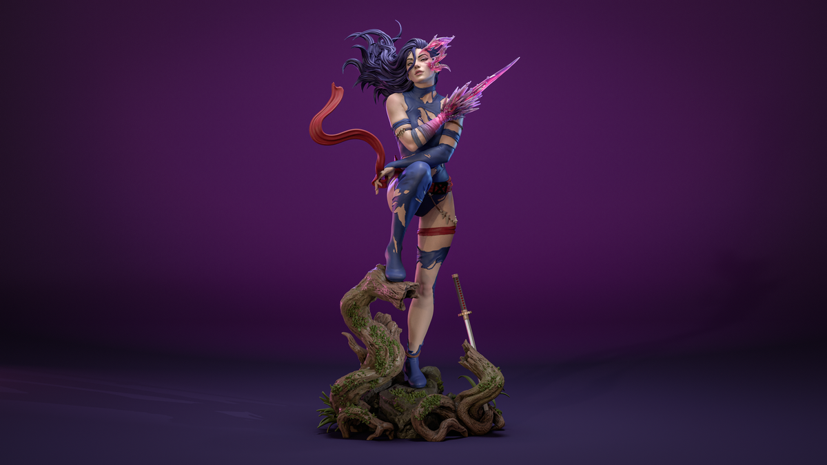 1913 Savage Land Psylocke_Marvel Comics - STL 3D Print Files