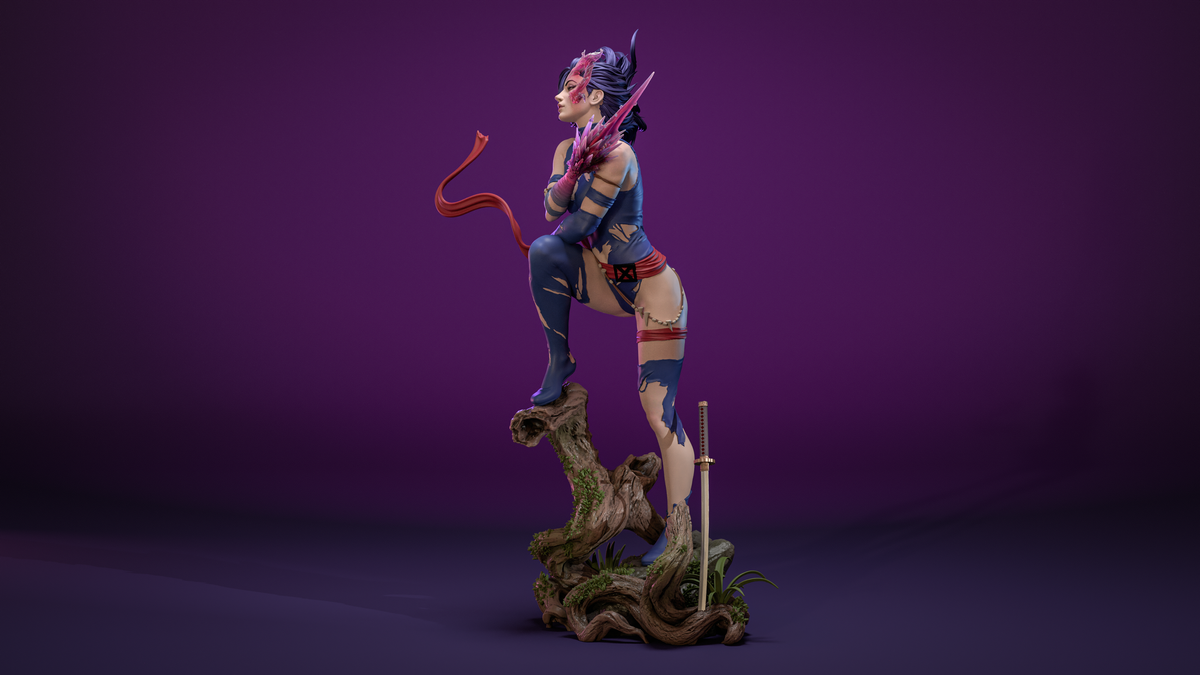 1913 Savage Land Psylocke_Marvel Comics - STL 3D Print Files