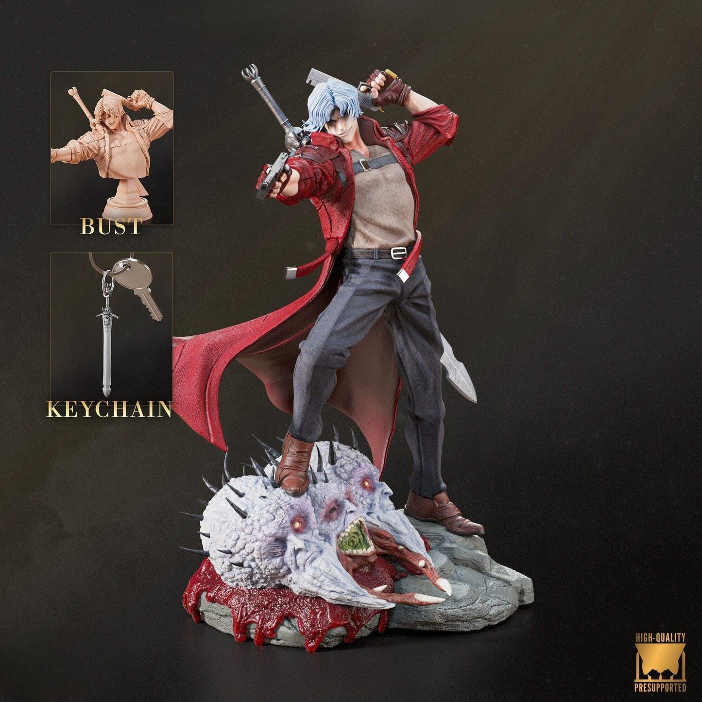 0544 Dante - Devil May Cry (4039) - STL 3D Print Files