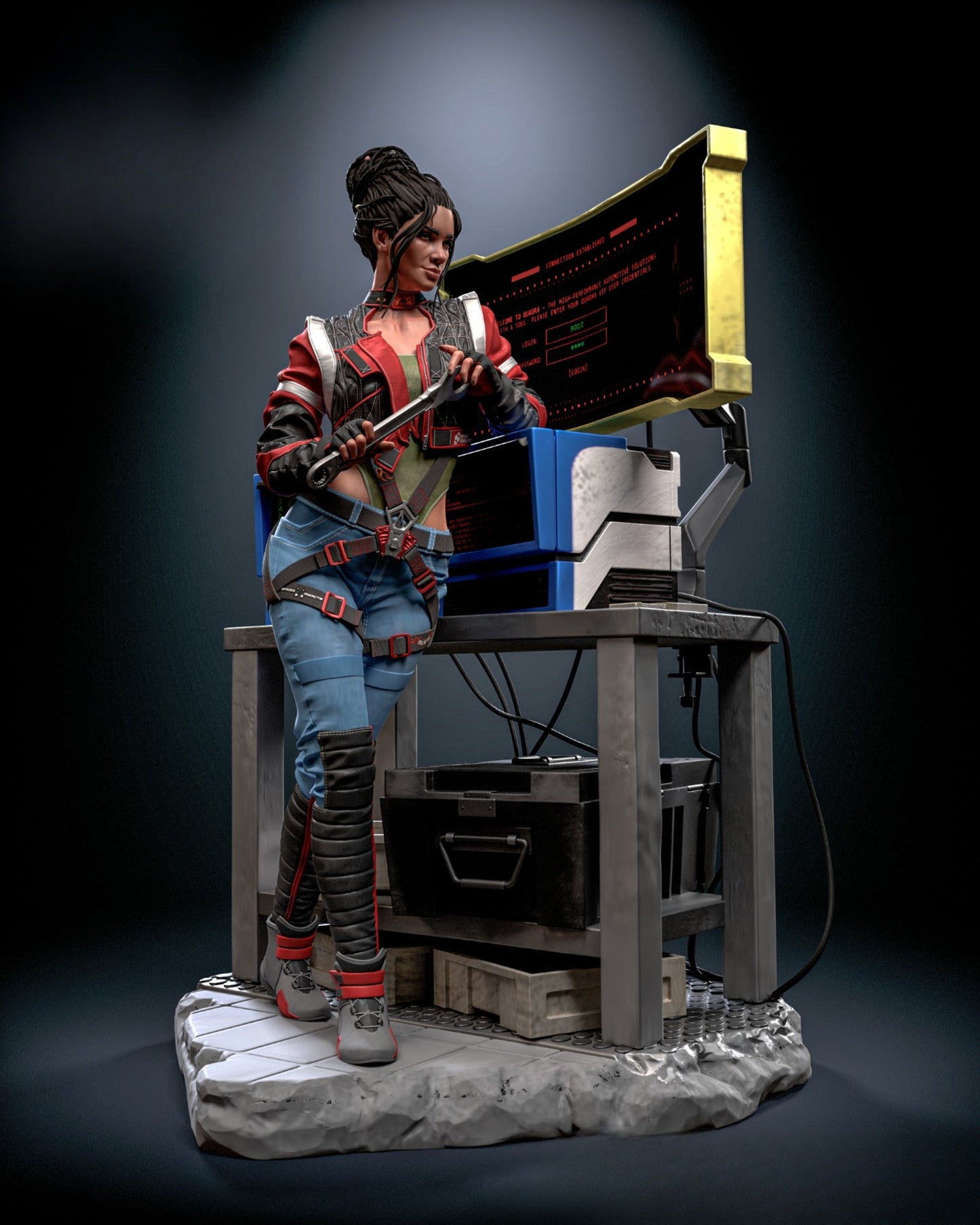 1153 Panam Palmer_Cyberpunk 2077 - STL 3D Print Files