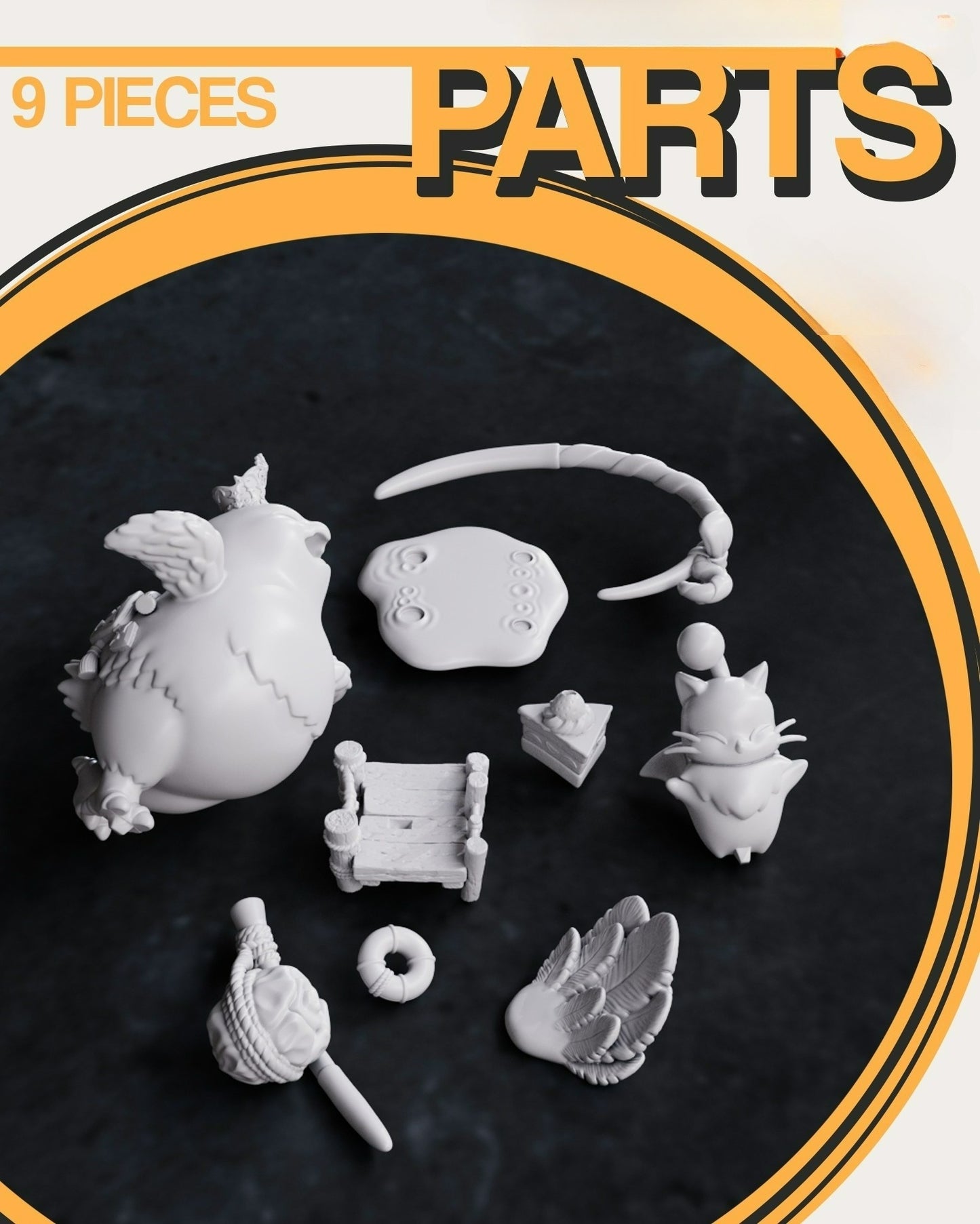 0008 Chocobo - Final Fantasy VII - STL 3D Print Files