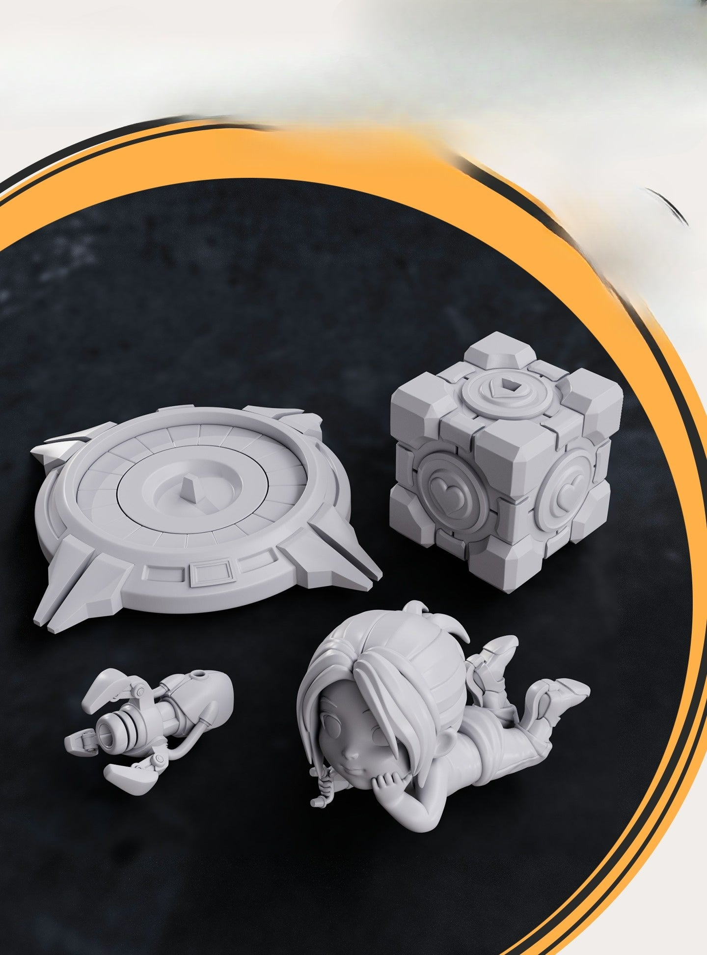 0009 Chell - STL 3D Print Files