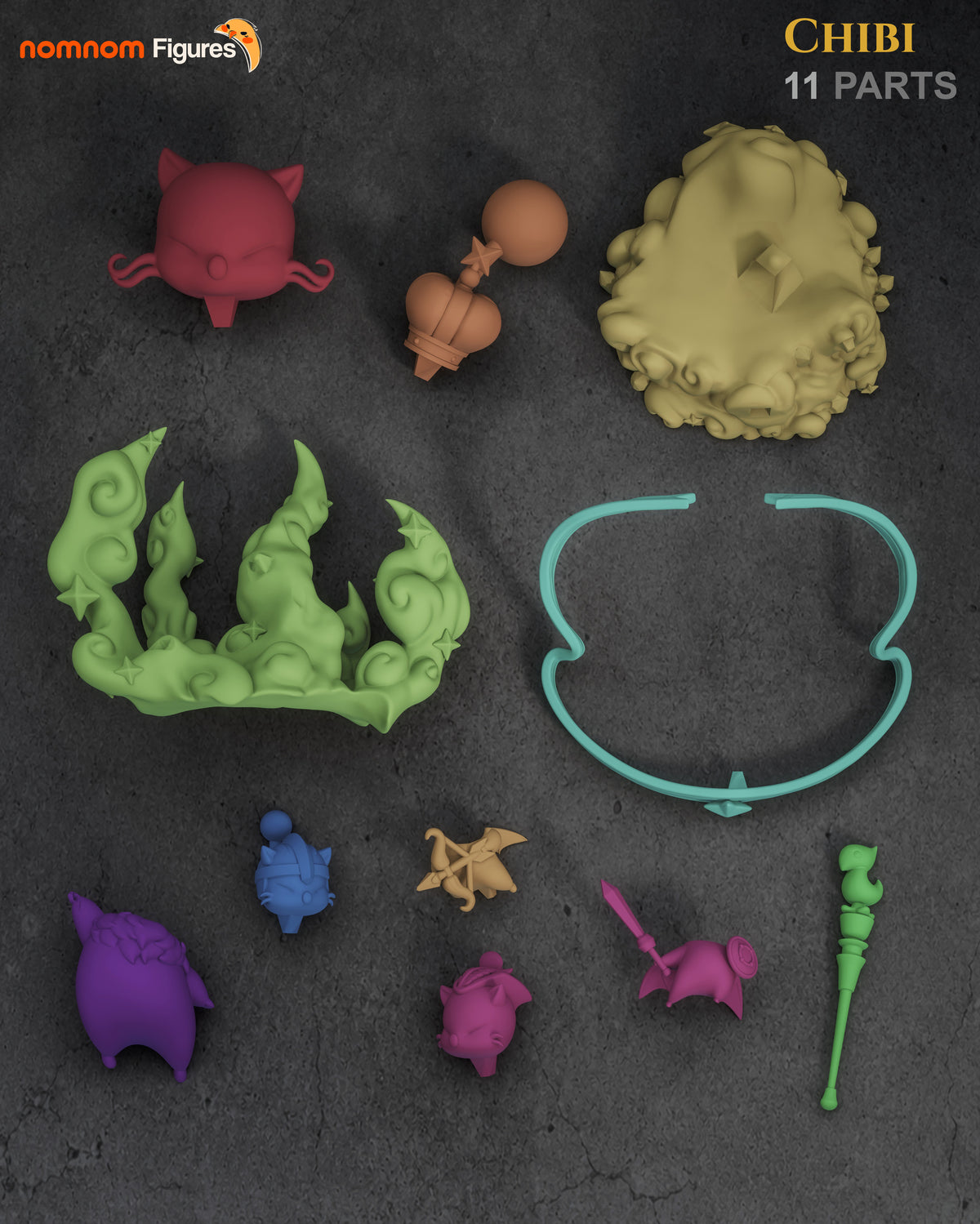 2006 Chibi Good King Moggle Mog XII_Final Fantasy - STL 3D Print Files