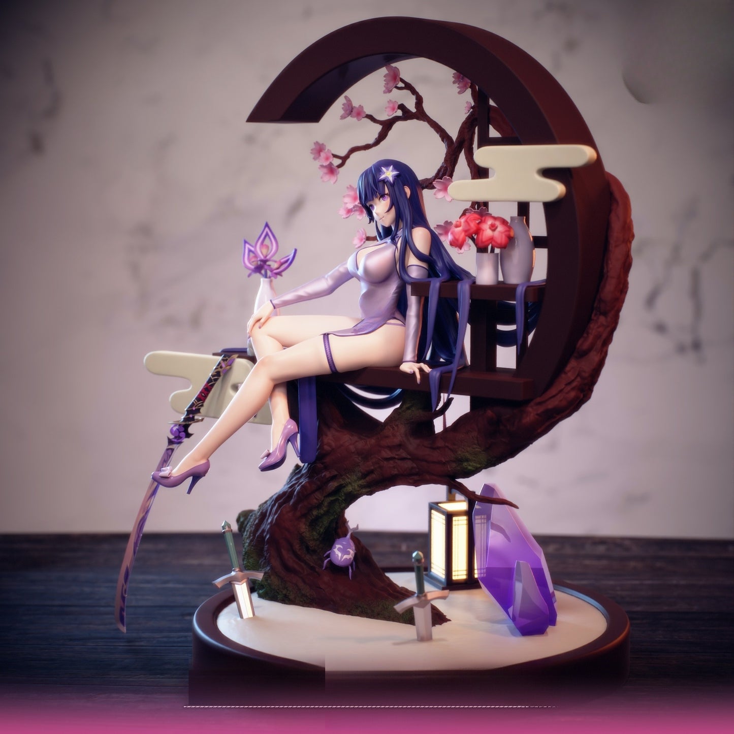 1064 Raiden Shogun_Genshin Impact - STL 3D Print Files