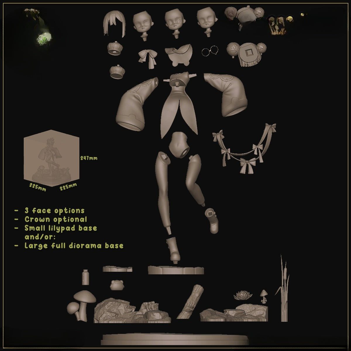 1334 Pikky Princess - STL 3D Print Files