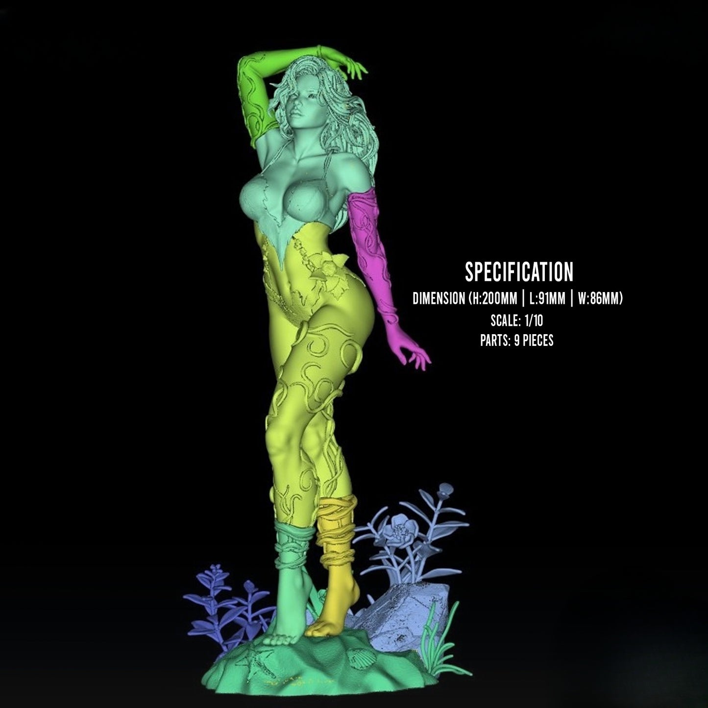 1378 Poison Ivy_DC Comics - STL 3D Print Files