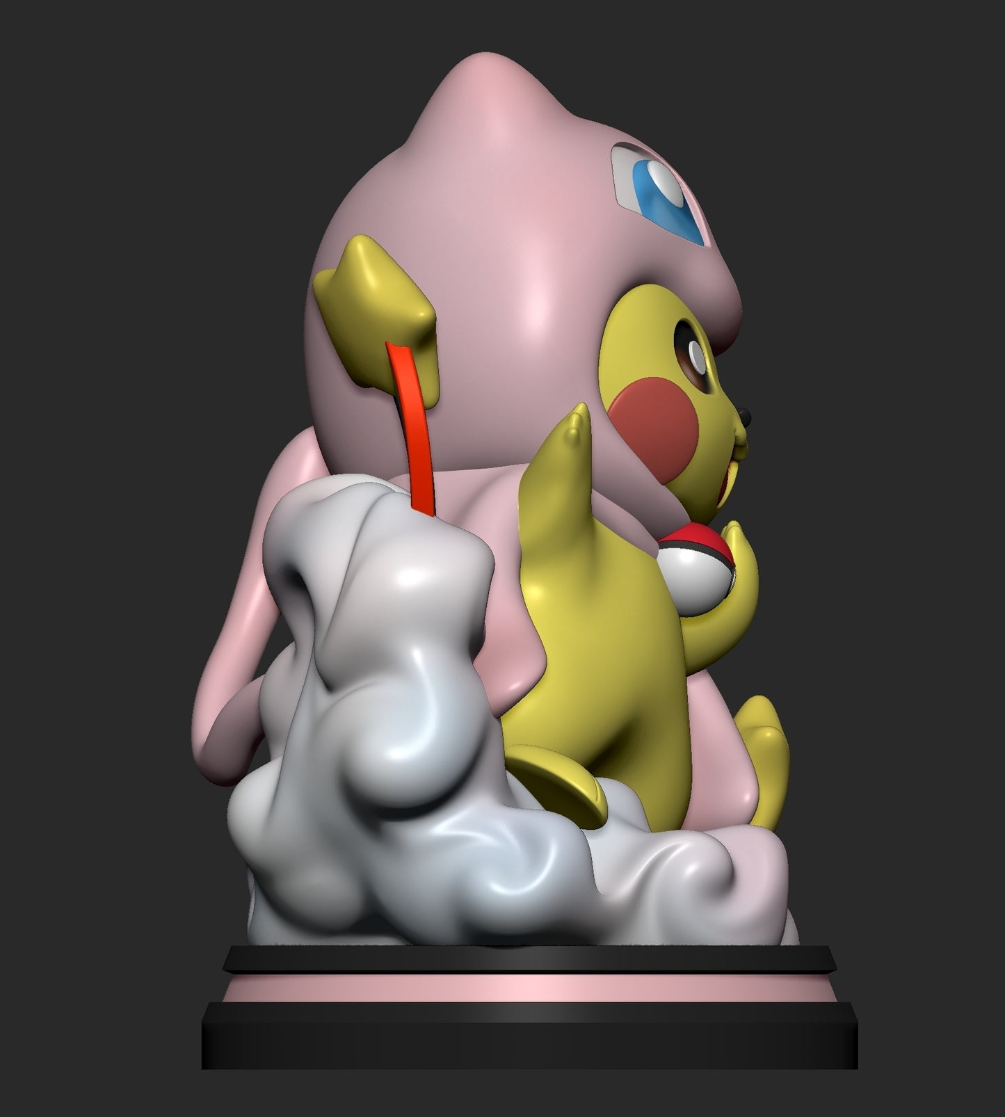 0198 Pikachu Mew Cosplay_Pokemon - STL 3D Print Files