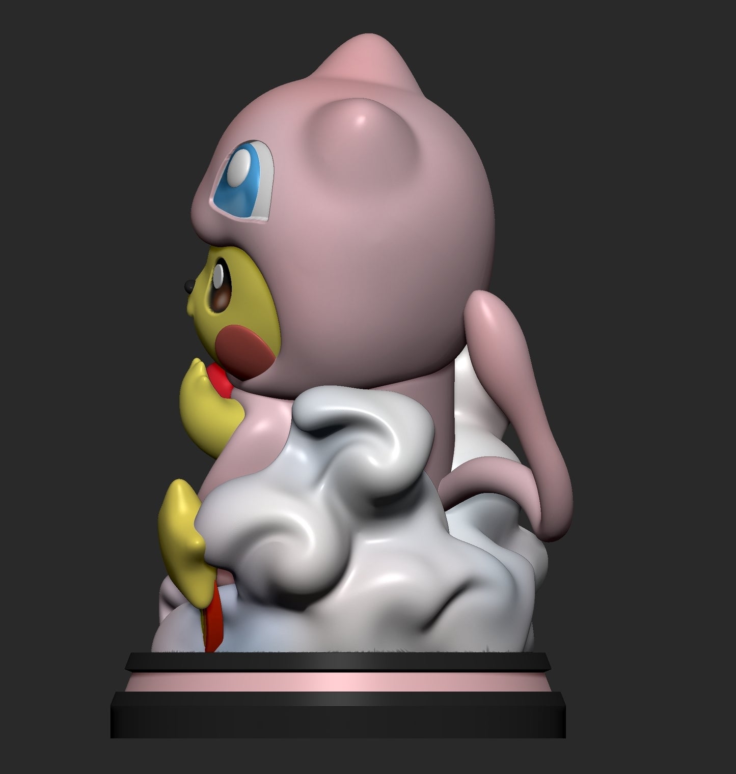 0198 Pikachu Mew Cosplay_Pokemon - STL 3D Print Files