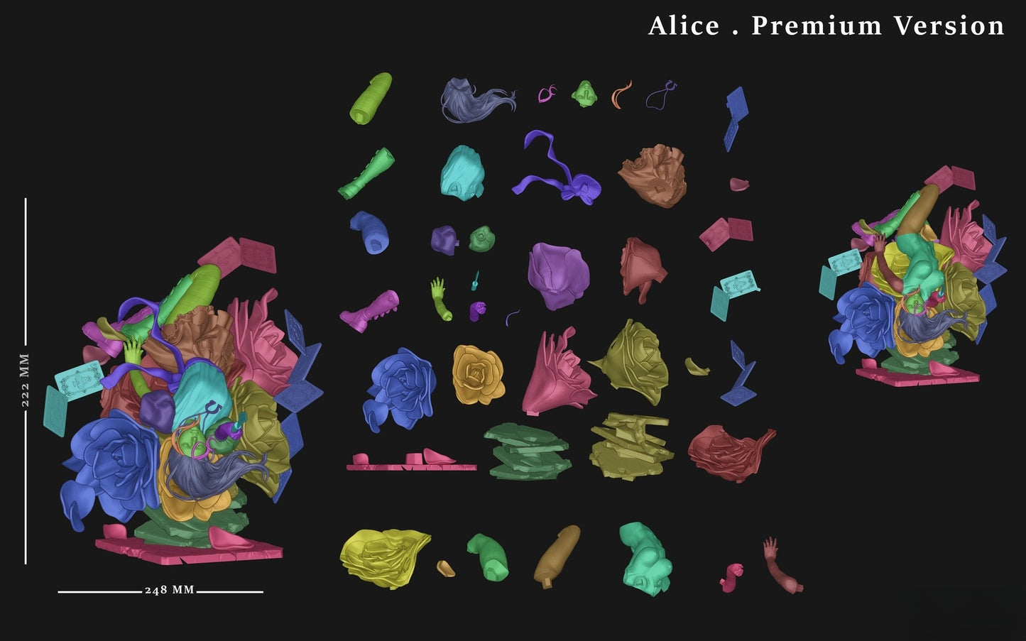 1627 Alice_Twisted Wonderland NSFW - STL 3D Print Files