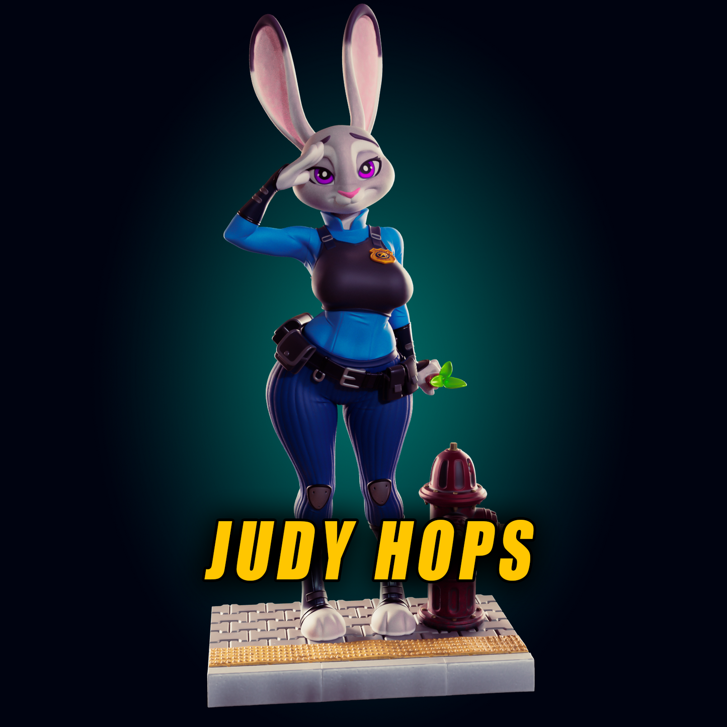 1493 Judy Hops_Bunny Cop NSFW - STL 3D Print Files