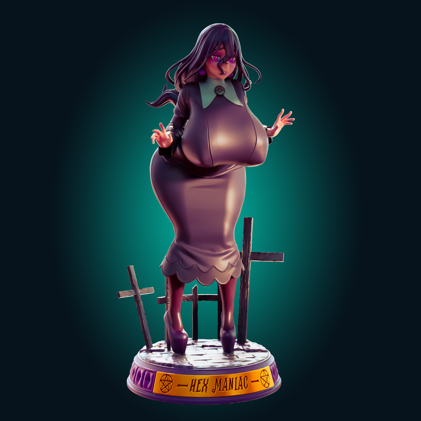 0409 Hex Maniac_Pokemon - STL 3D Print Files