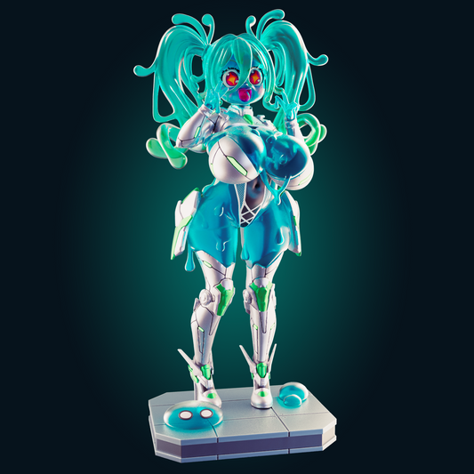 1281 Slime Bot Mecha Girl - STL 3D Print File