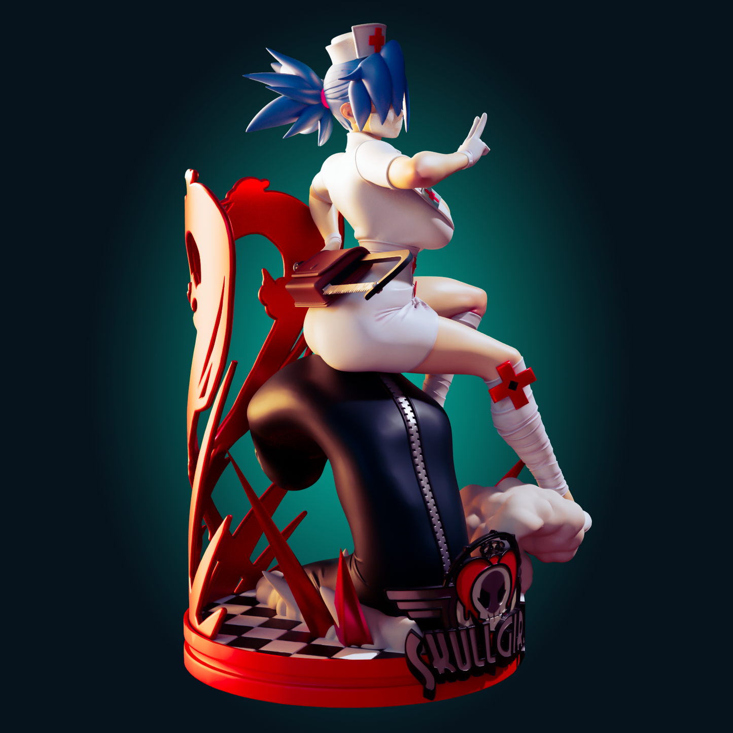 1282 Valentine Skullgirls Nurse - STL 3D Print File