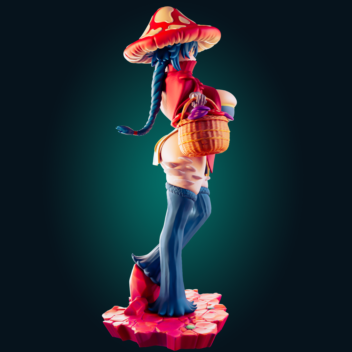 1277 Mushroom Girl - STL 3D Print File