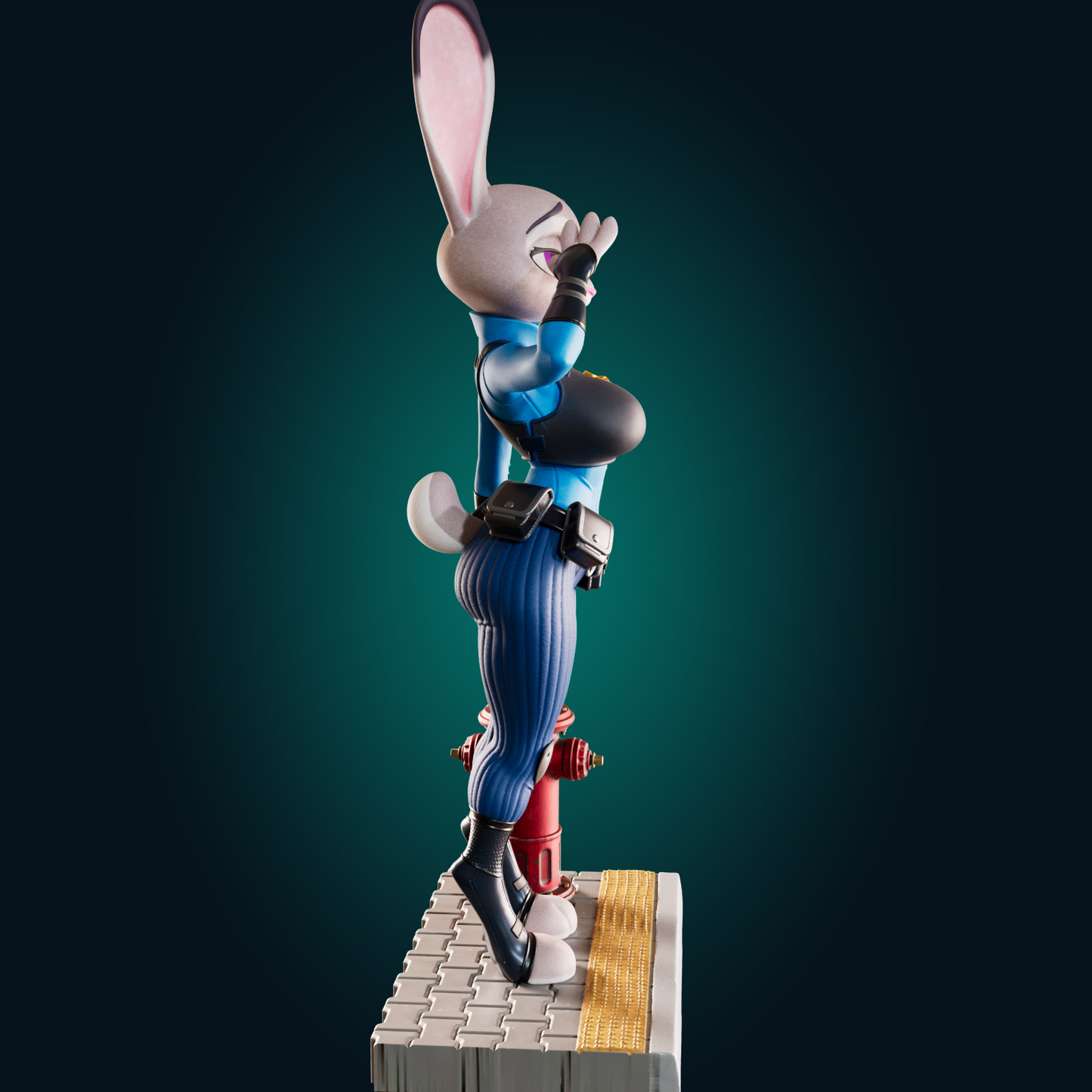 1493 Judy Hops_Bunny Cop NSFW - STL 3D Print Files