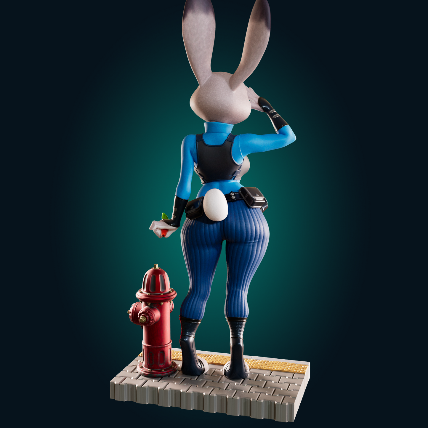 1493 Judy Hops_Bunny Cop NSFW - STL 3D Print Files