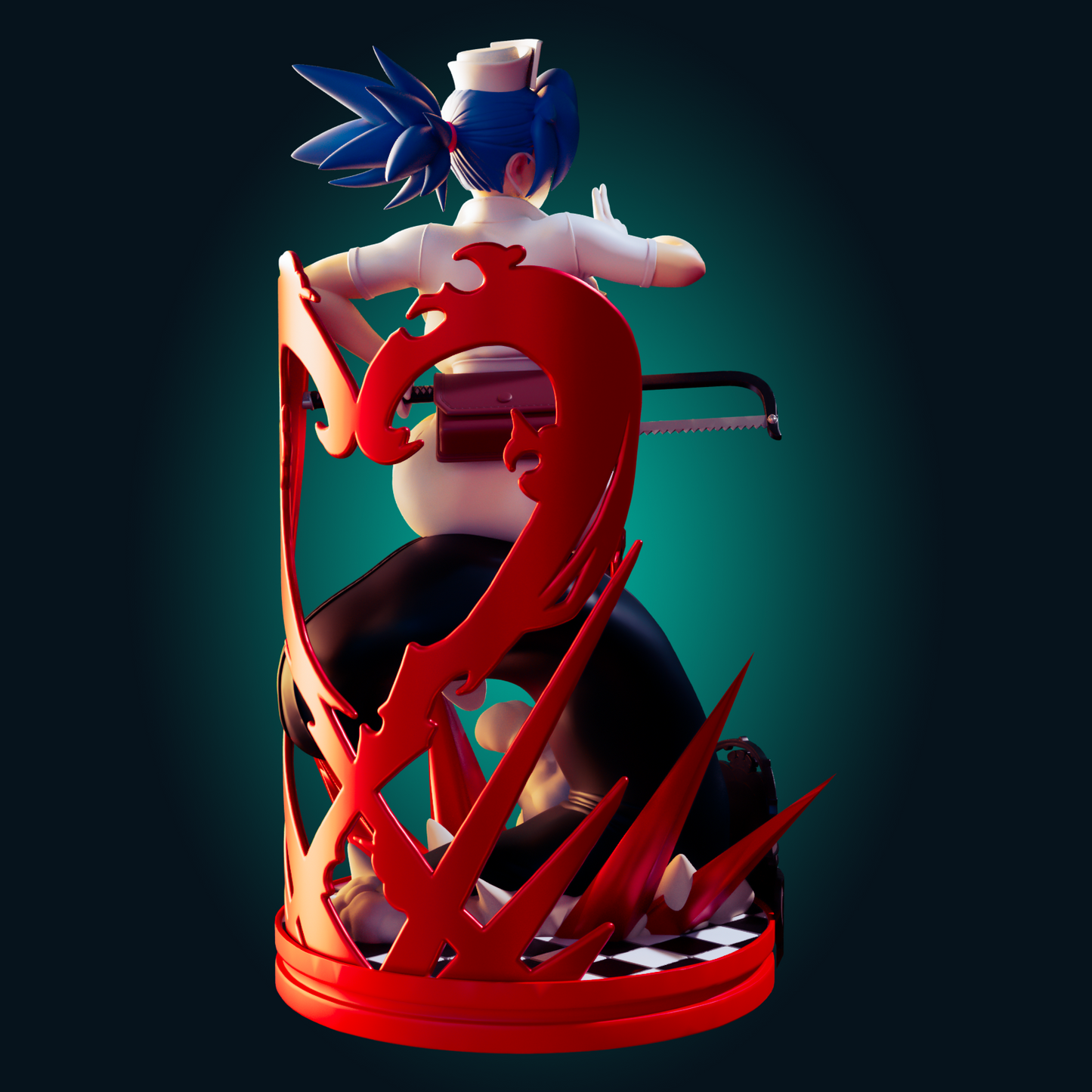 1282 Valentine Skullgirls Nurse - STL 3D Print File