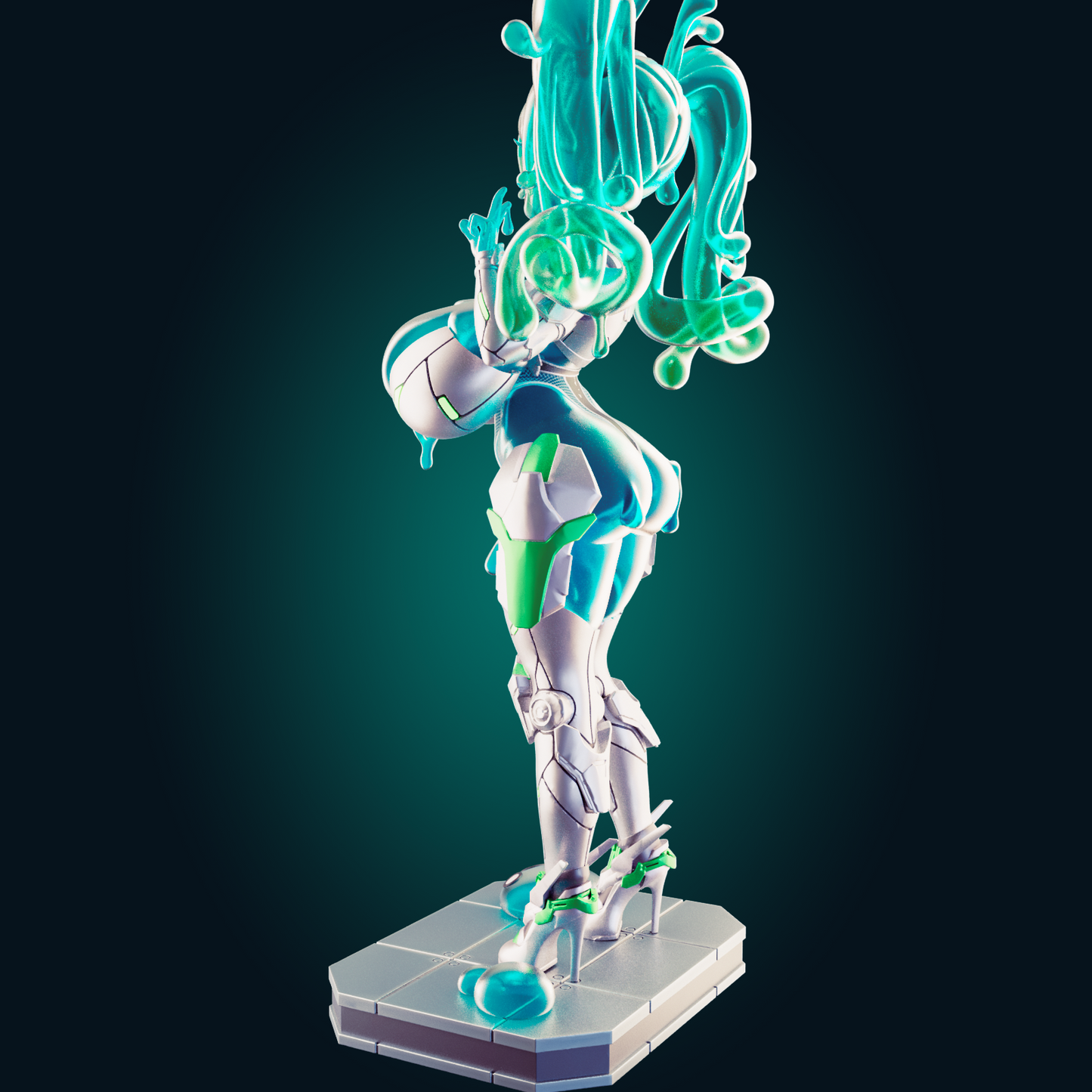 1281 Slime Bot Mecha Girl - STL 3D Print File
