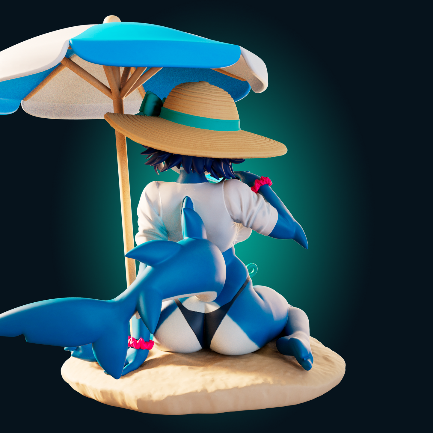 1279 SharkGirl - STL 3D Print File
