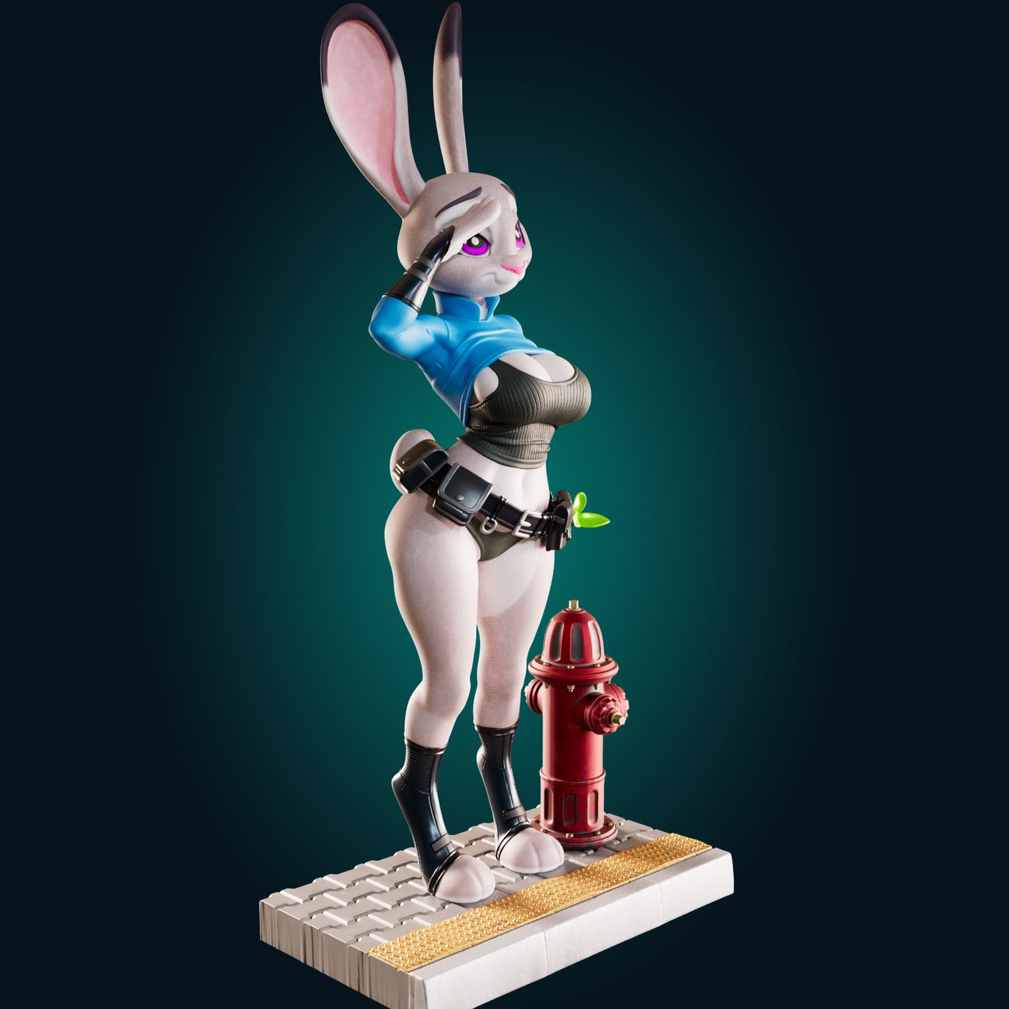 1493 Judy Hops_Bunny Cop NSFW - STL 3D Print Files