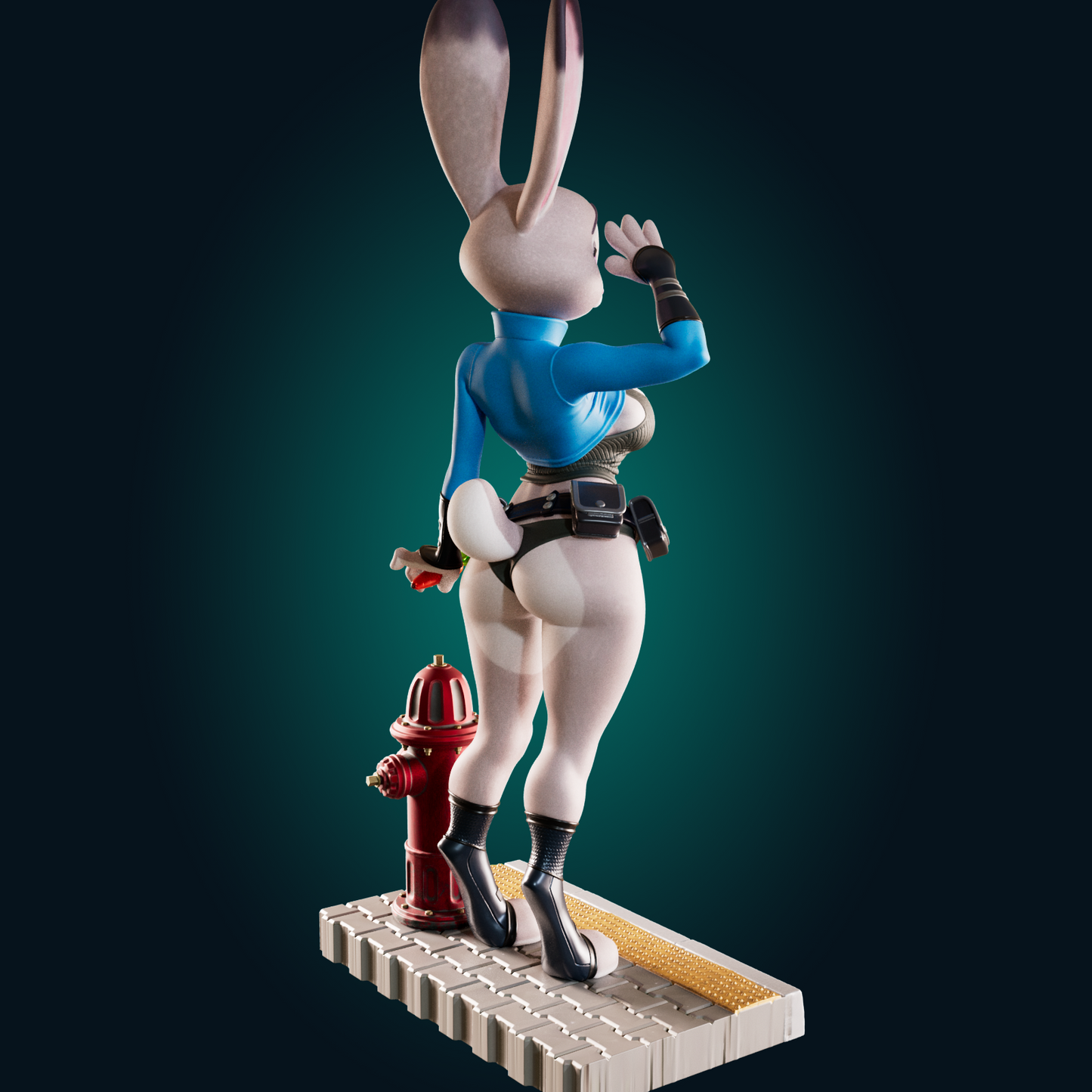 1493 Judy Hops_Bunny Cop NSFW - STL 3D Print Files