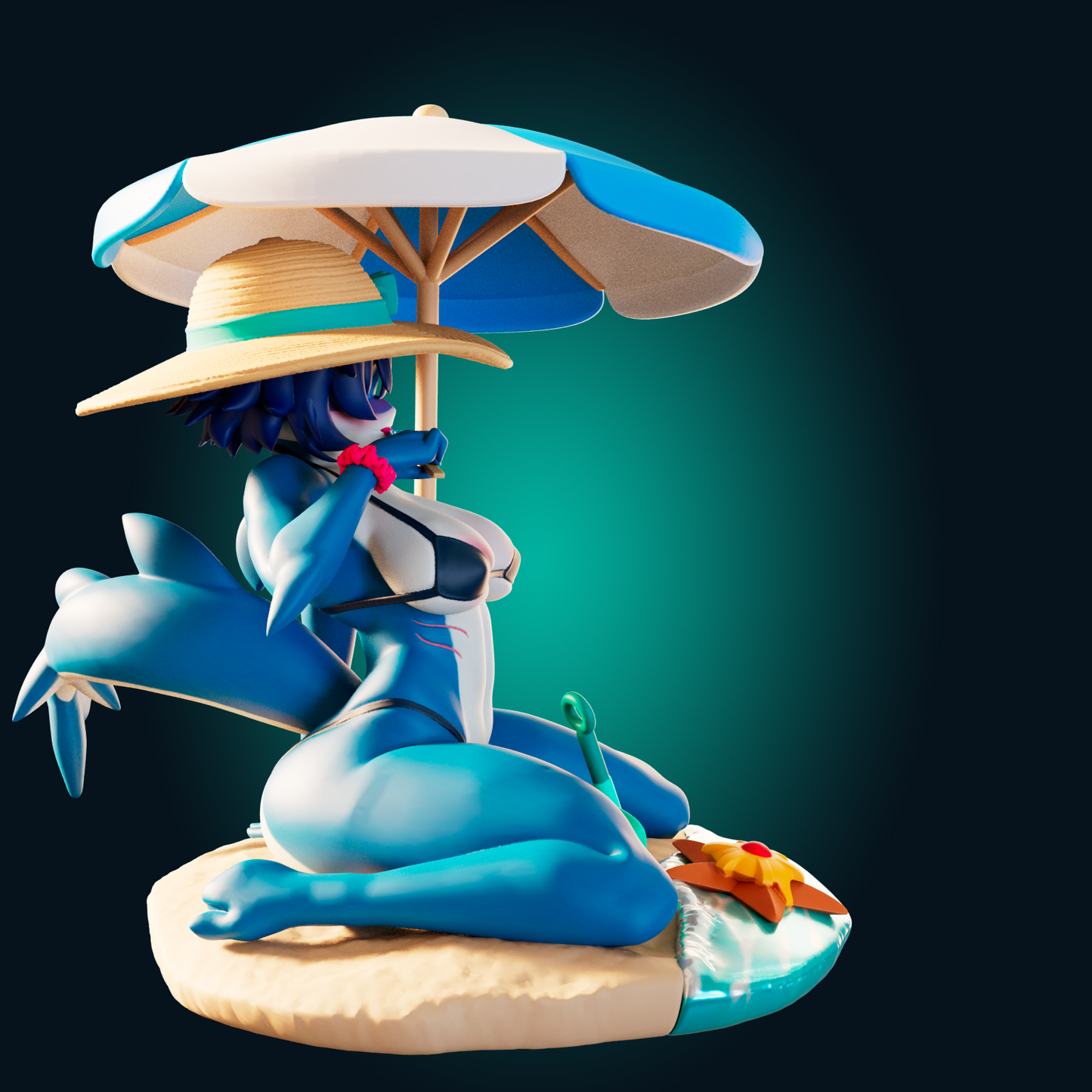 1279 SharkGirl - STL 3D Print File
