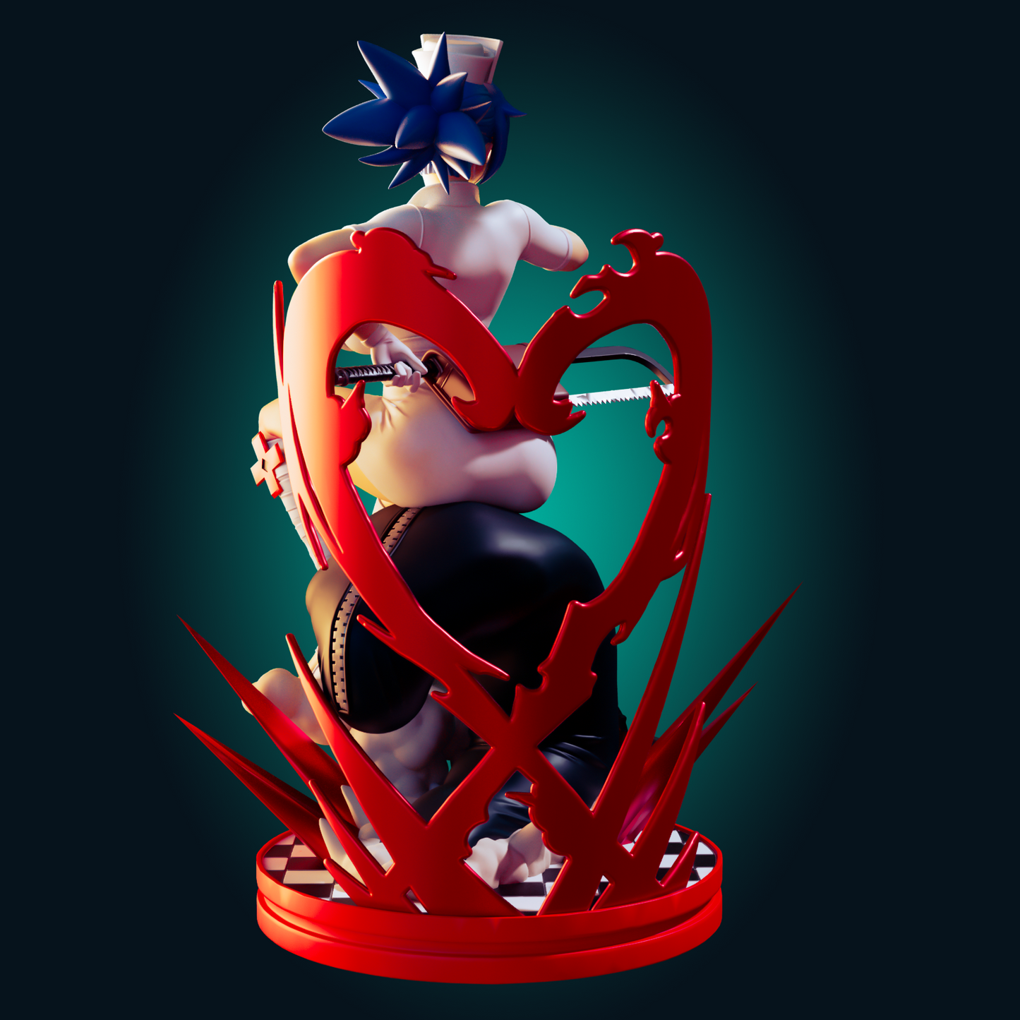 1282 Valentine Skullgirls Nurse - STL 3D Print File