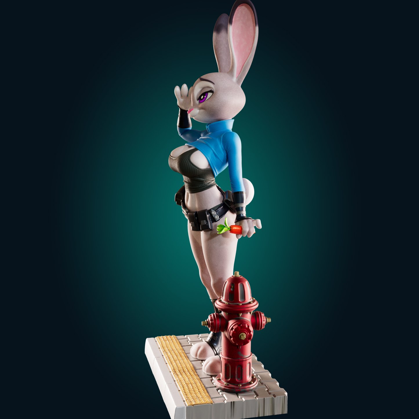 1493 Judy Hops_Bunny Cop NSFW - STL 3D Print Files