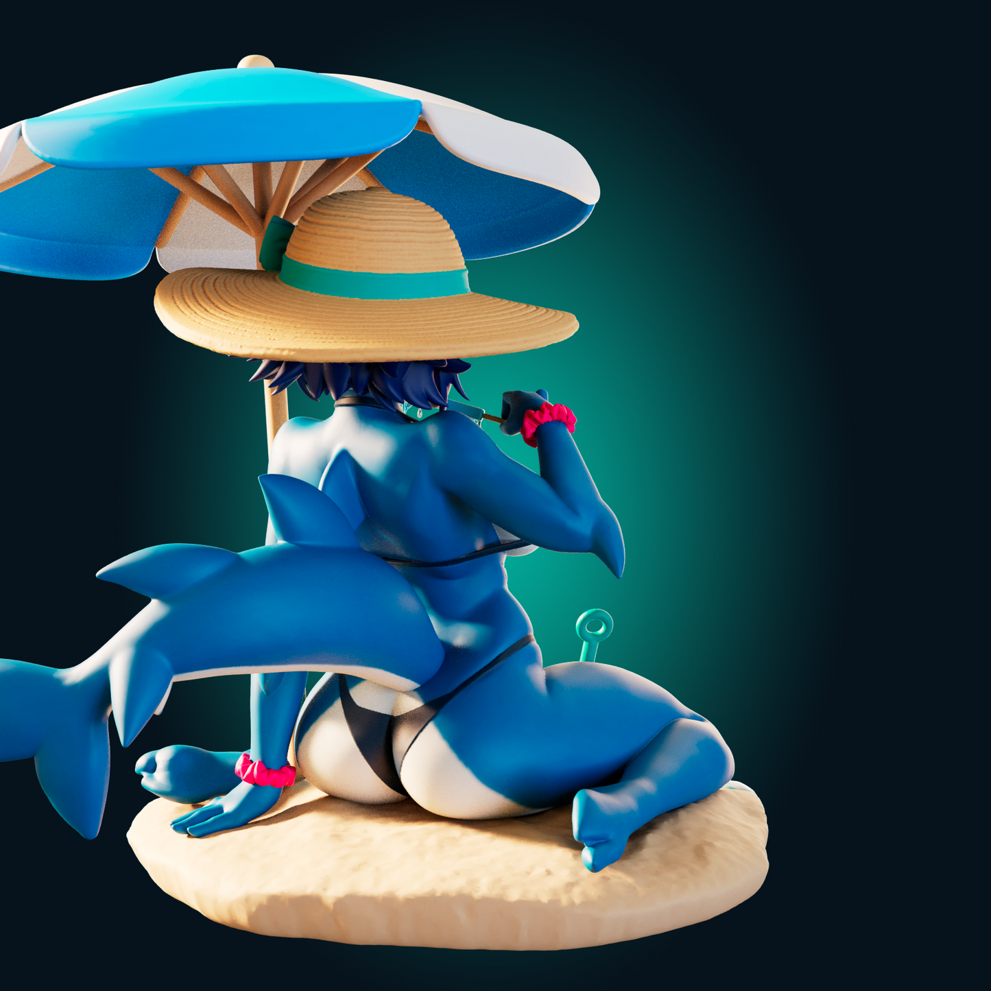 1279 SharkGirl - STL 3D Print File