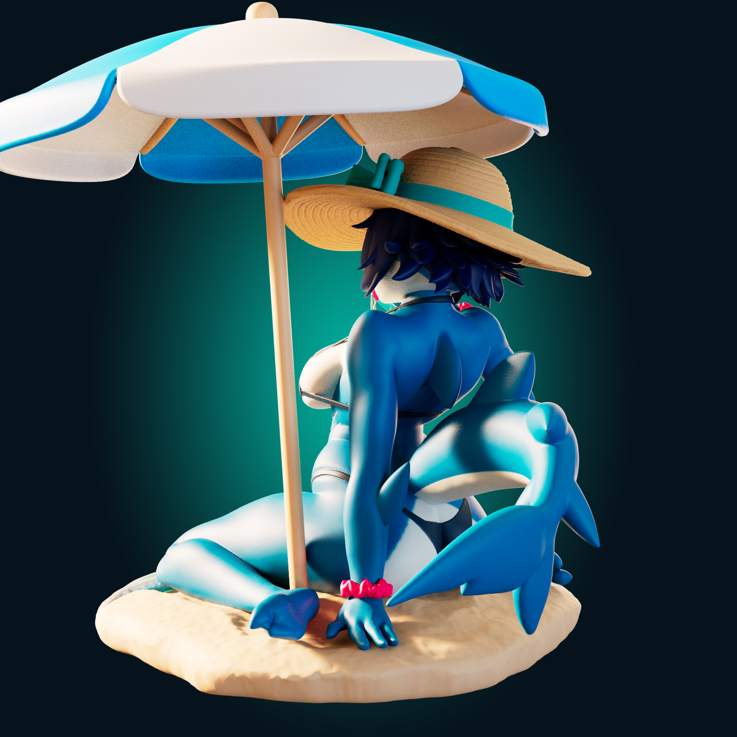 1279 SharkGirl - STL 3D Print File