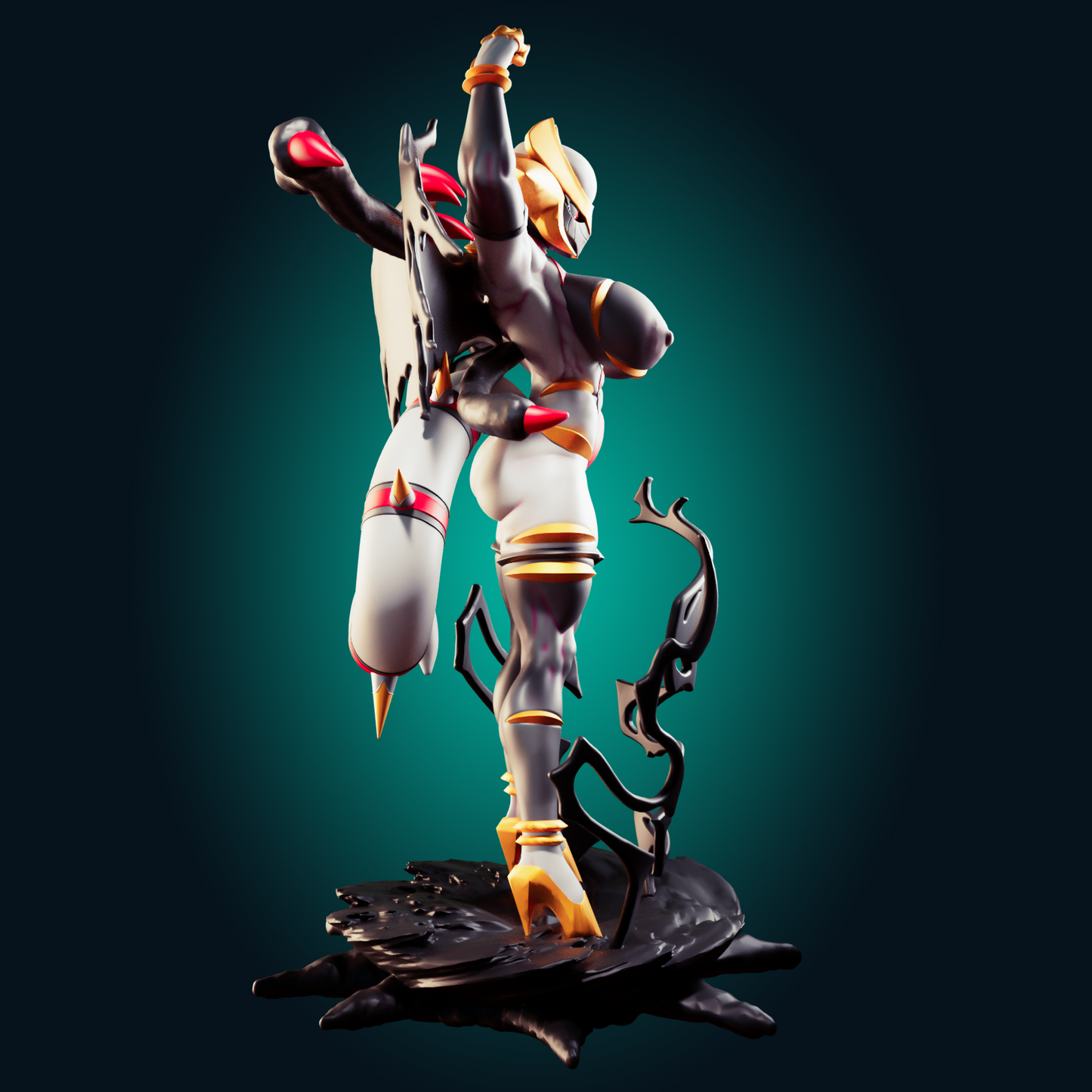 0411 Giratina Pokemon Muscle Mommy - STL 3D Print Files