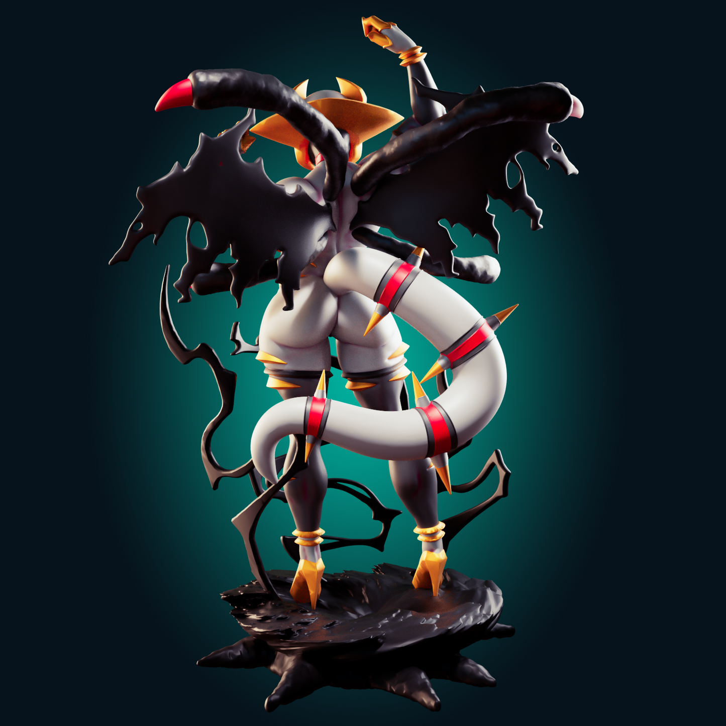 0411 Giratina Pokemon Muscle Mommy - STL 3D Print Files