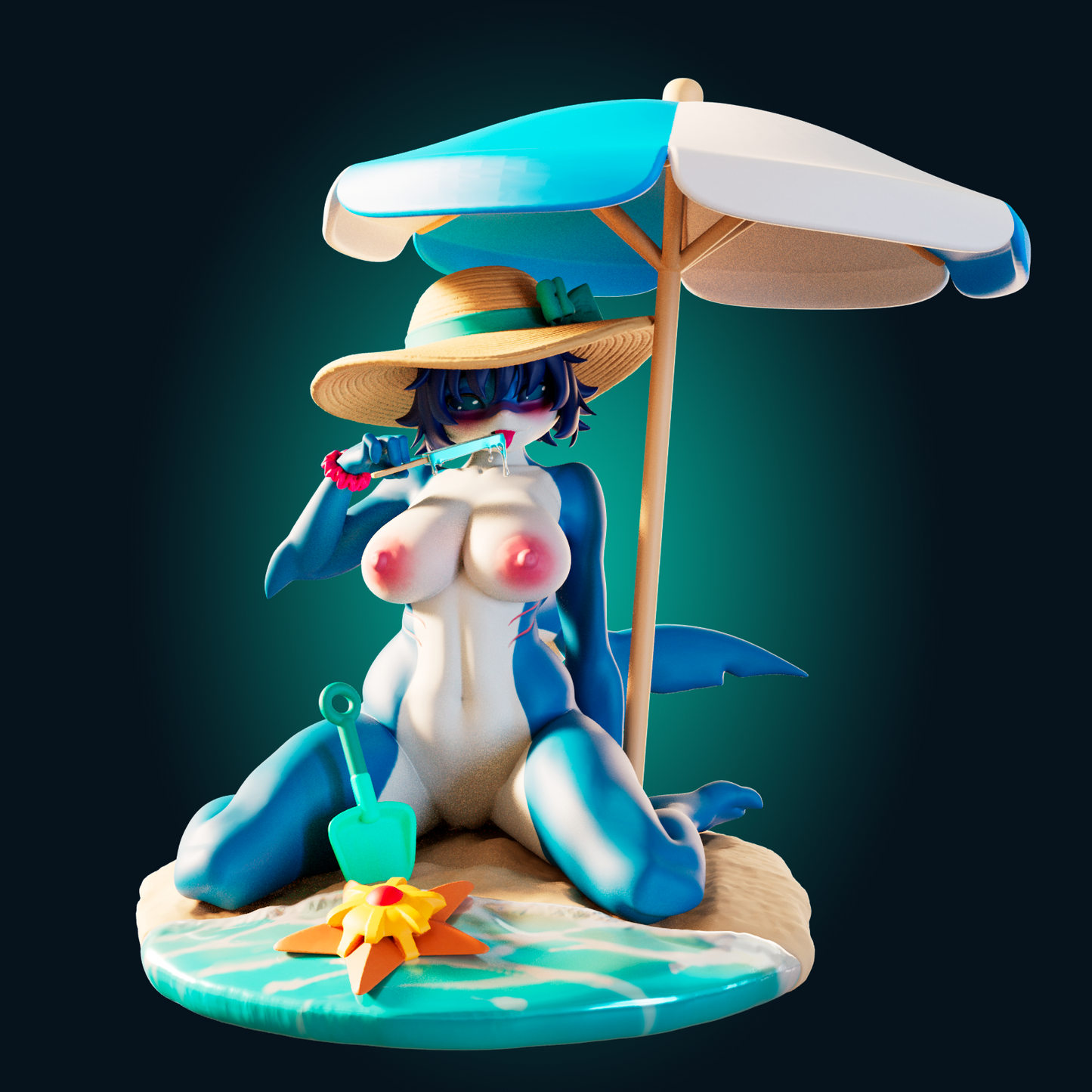 1279 SharkGirl - STL 3D Print File
