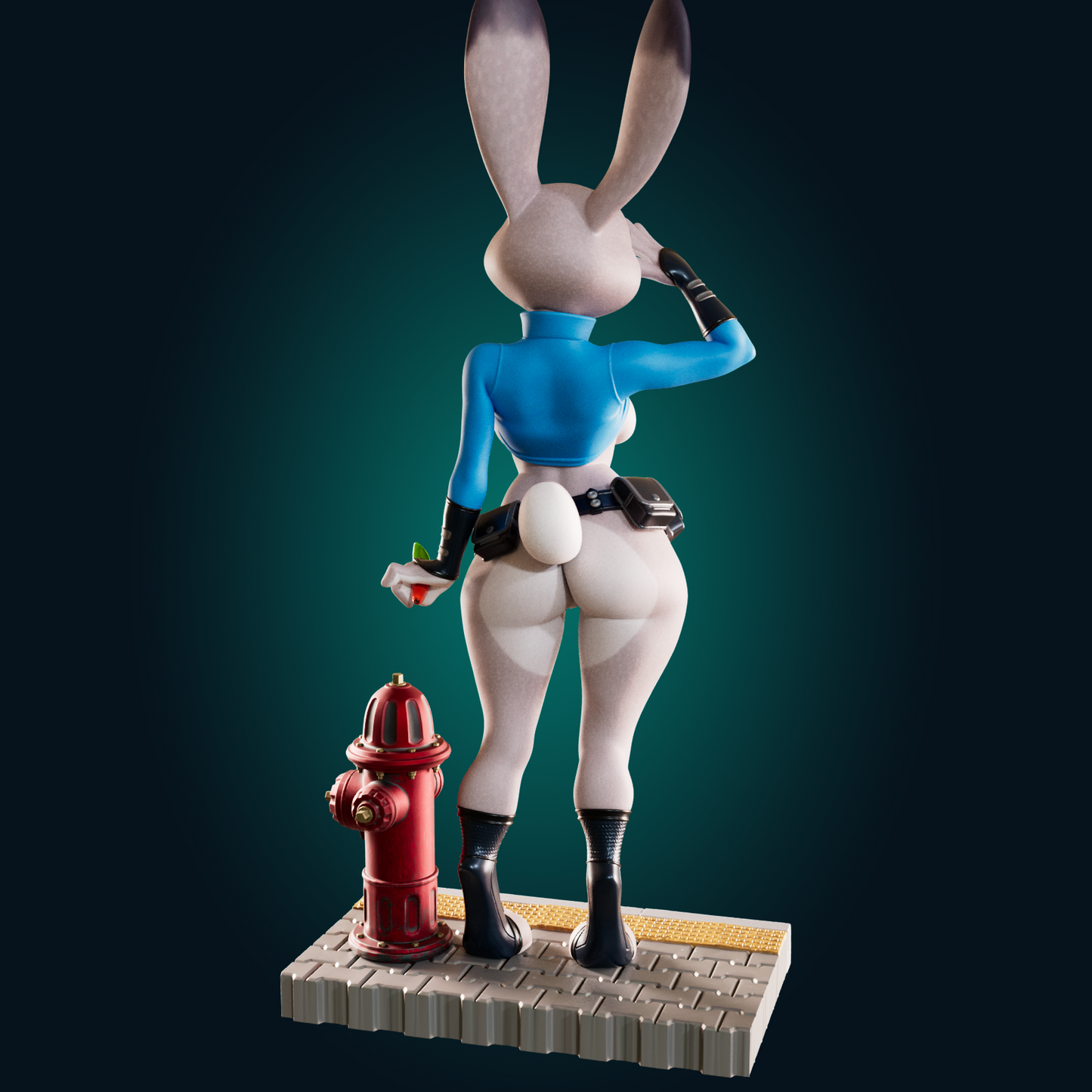 1493 Judy Hops_Bunny Cop NSFW - STL 3D Print Files