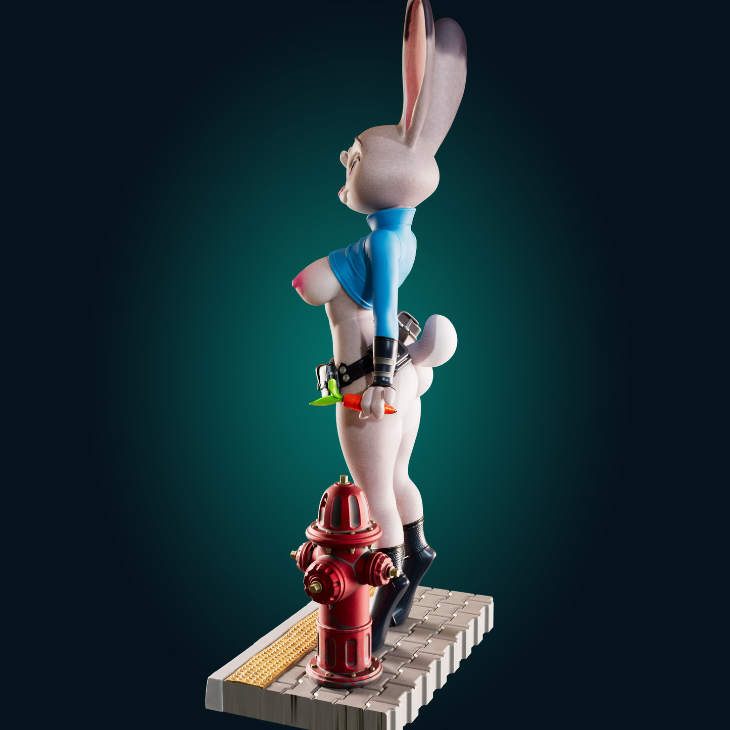 1493 Judy Hops_Bunny Cop NSFW - STL 3D Print Files