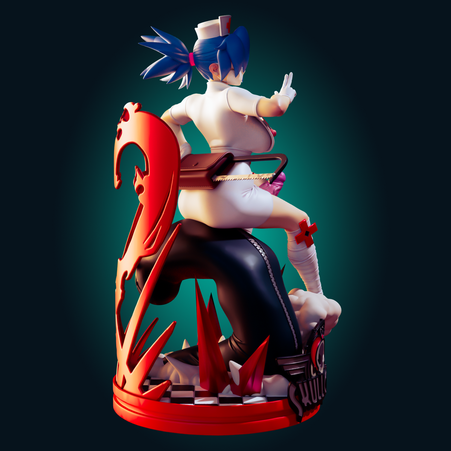 1282 Valentine Skullgirls Nurse - STL 3D Print File