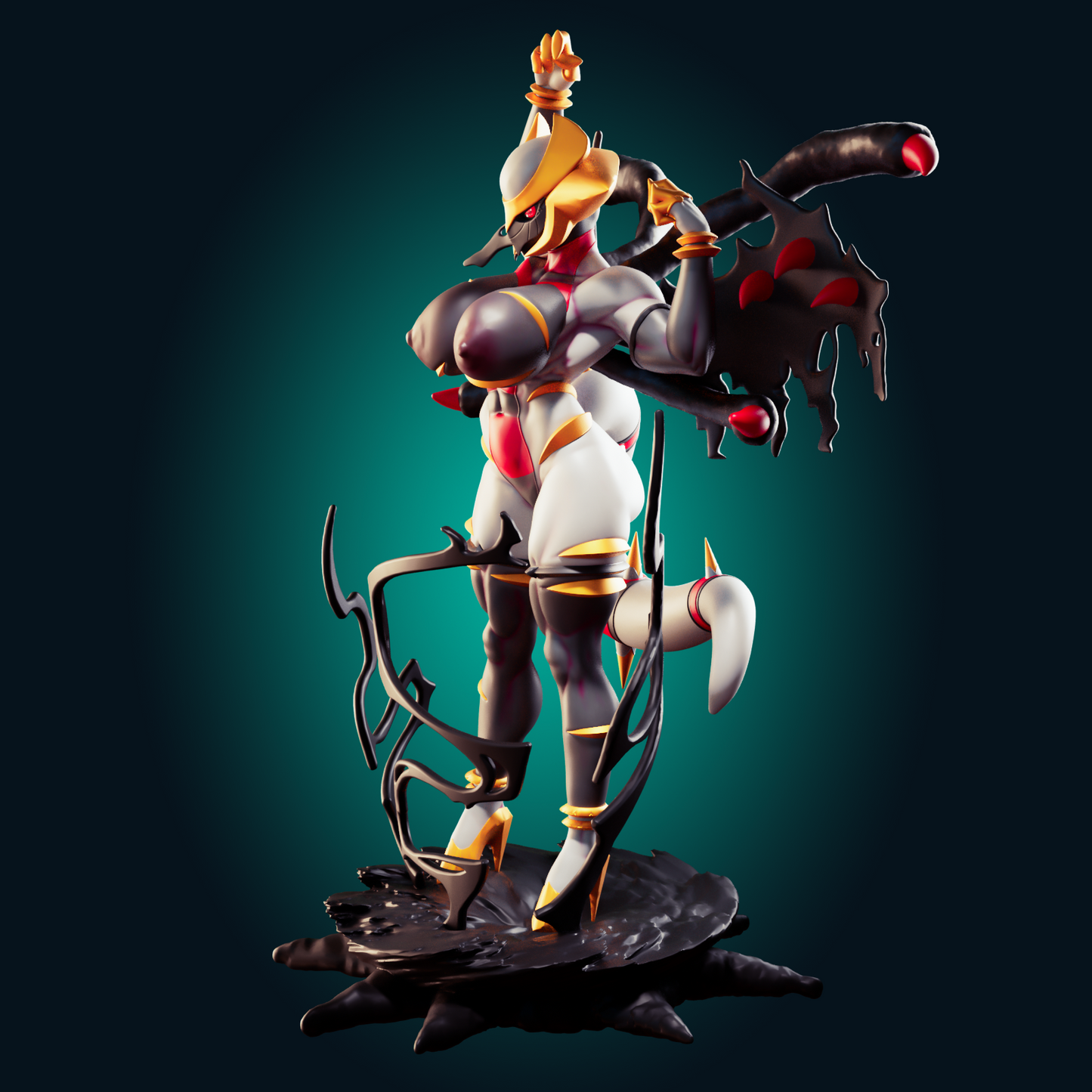 0411 Giratina Pokemon Muscle Mommy - STL 3D Print Files