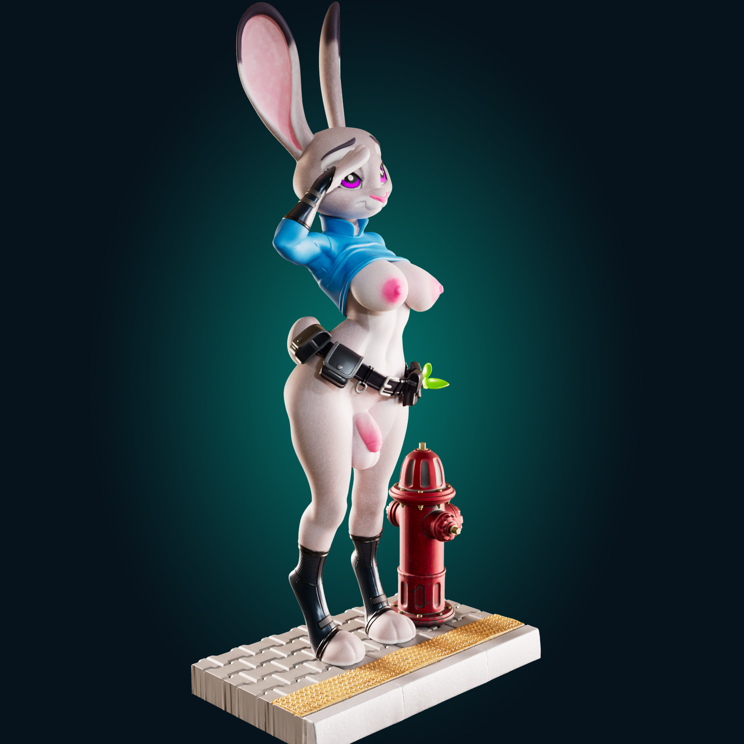 1493 Judy Hops_Bunny Cop NSFW - STL 3D Print Files
