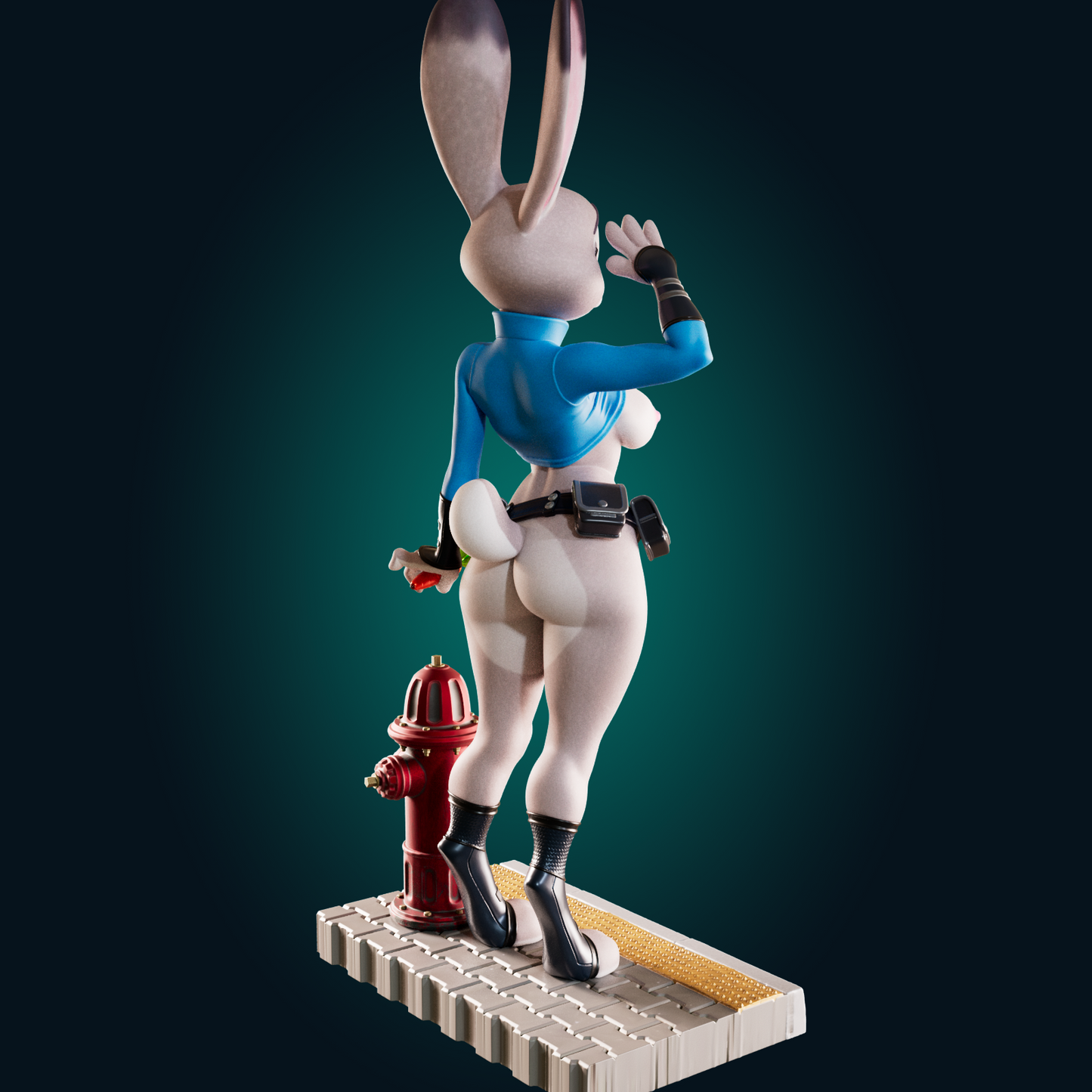 1493 Judy Hops_Bunny Cop NSFW - STL 3D Print Files