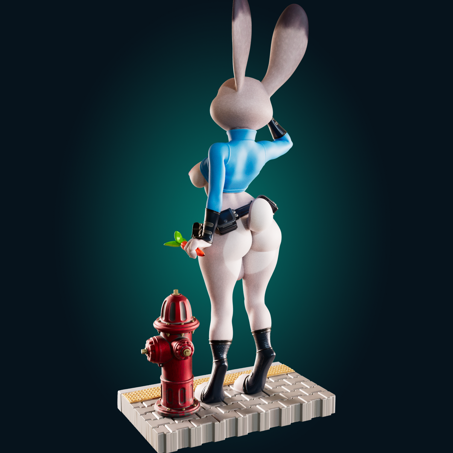 1493 Judy Hops_Bunny Cop NSFW - STL 3D Print Files