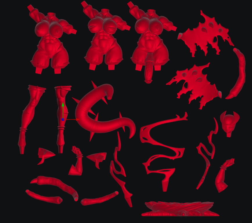 0411 Giratina Pokemon Muscle Mommy - STL 3D Print Files