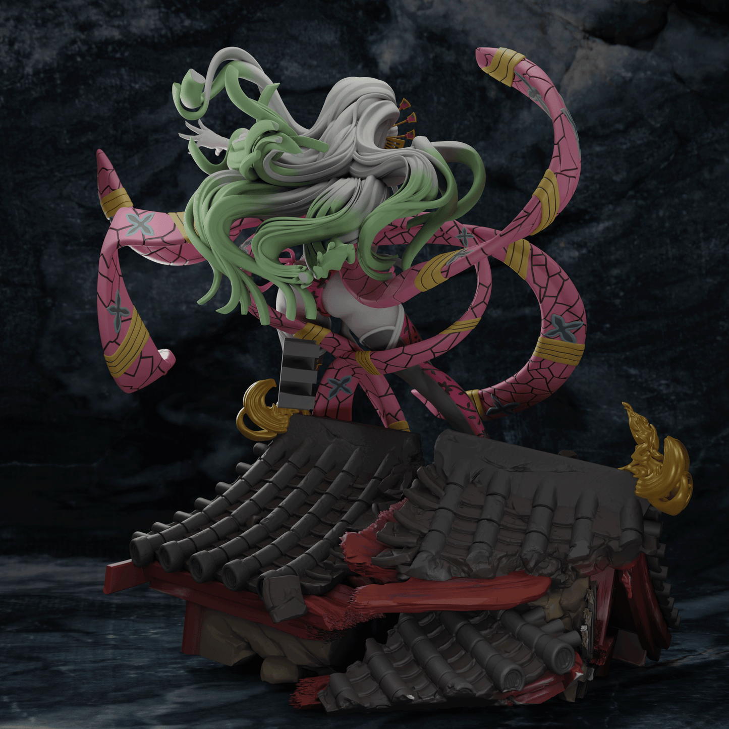 0161 Daki Kimono - Kimetsu no Yaiba (1612) - STL 3D Print Files