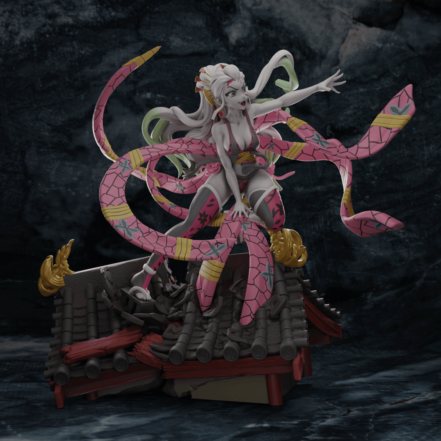 0161 Daki Kimono - Kimetsu no Yaiba (1612) - STL 3D Print Files