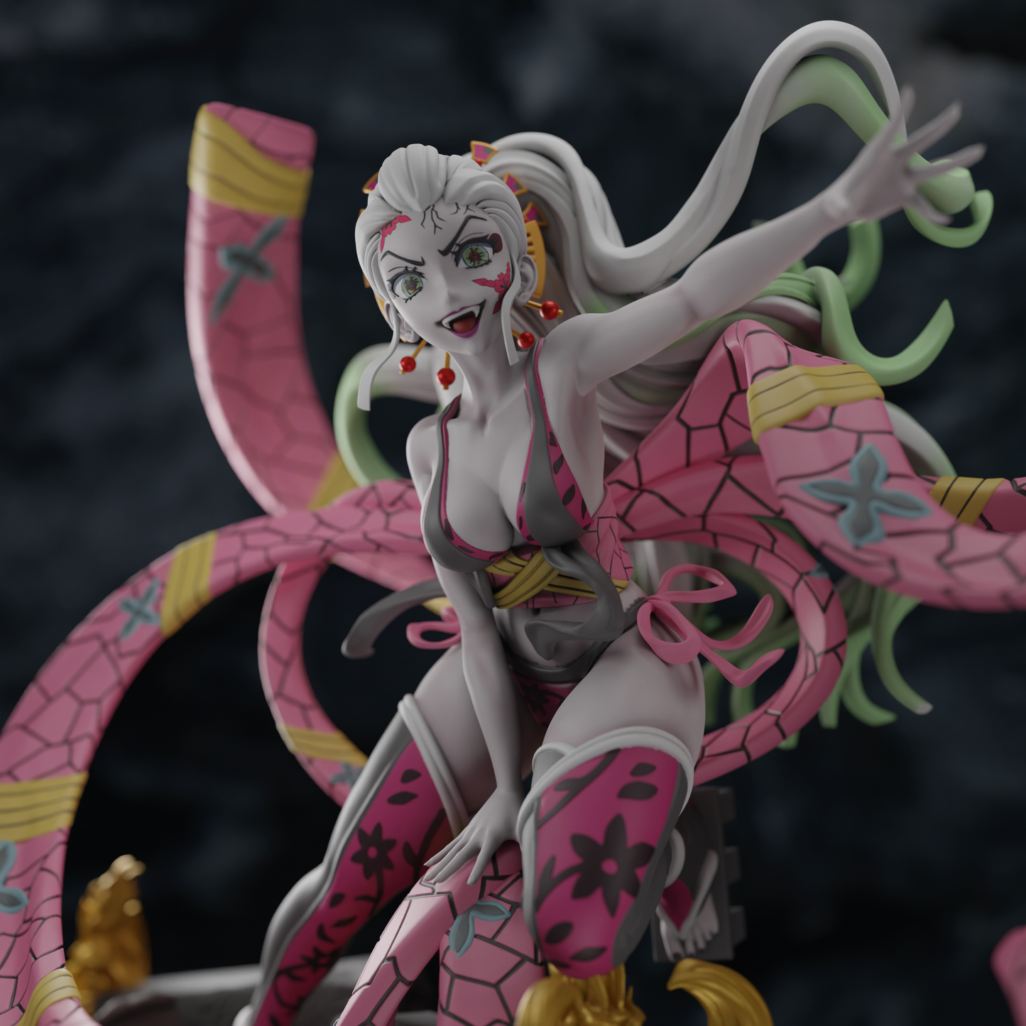 0161 Daki Kimono - Kimetsu no Yaiba (1612) - STL 3D Print Files