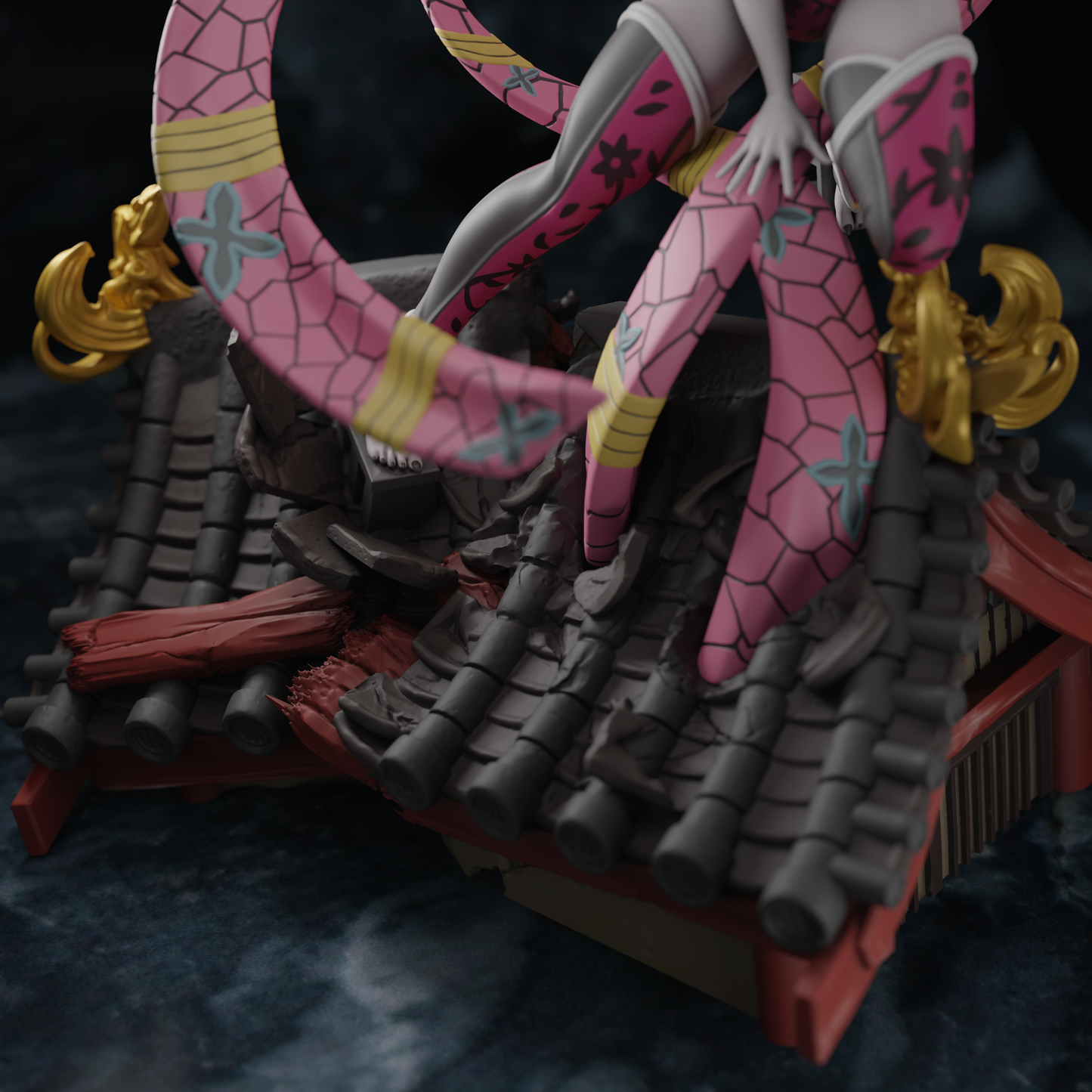 0161 Daki Kimono - Kimetsu no Yaiba (1612) - STL 3D Print Files