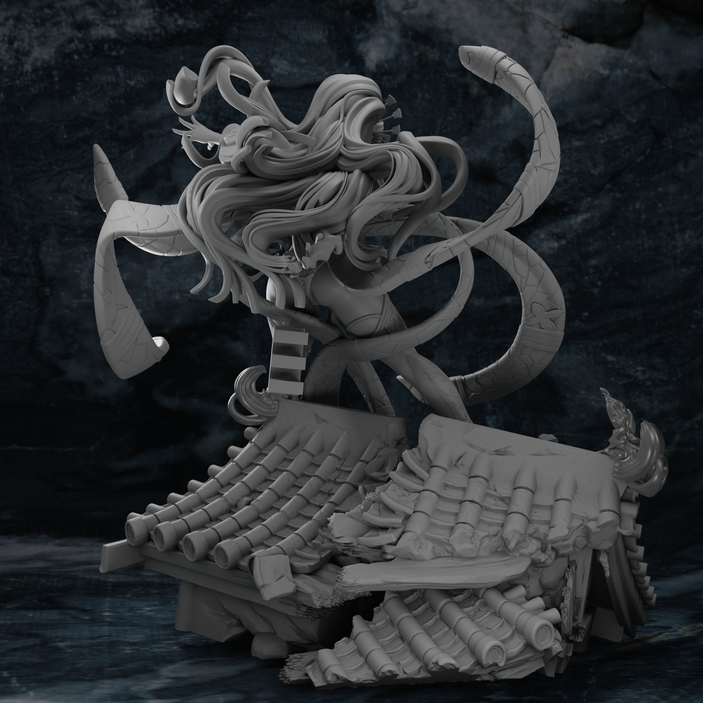 0161 Daki Kimono - Kimetsu no Yaiba (1612) - STL 3D Print Files